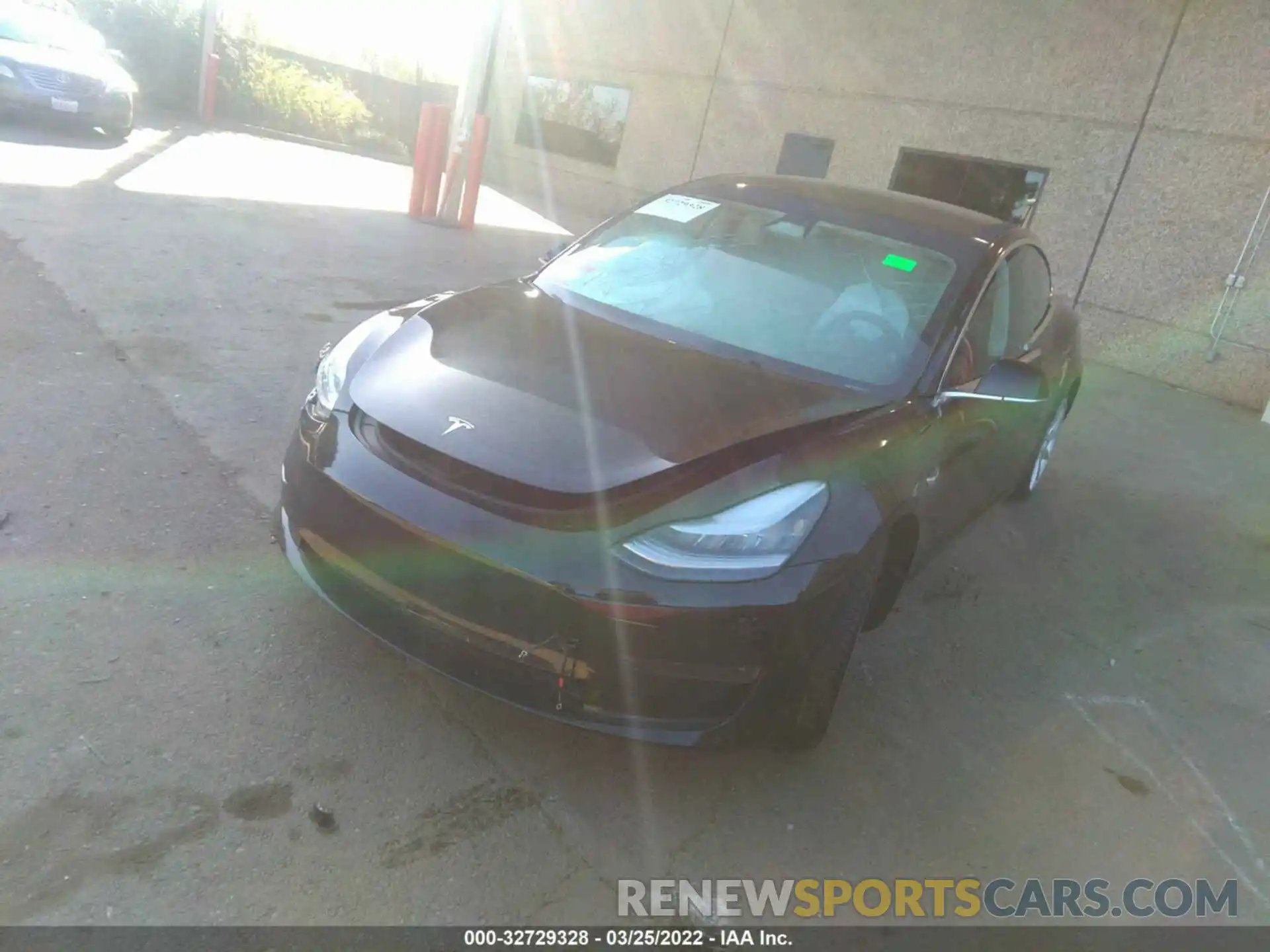 2 Photograph of a damaged car 5YJ3E1EA9KF331704 TESLA MODEL 3 2019