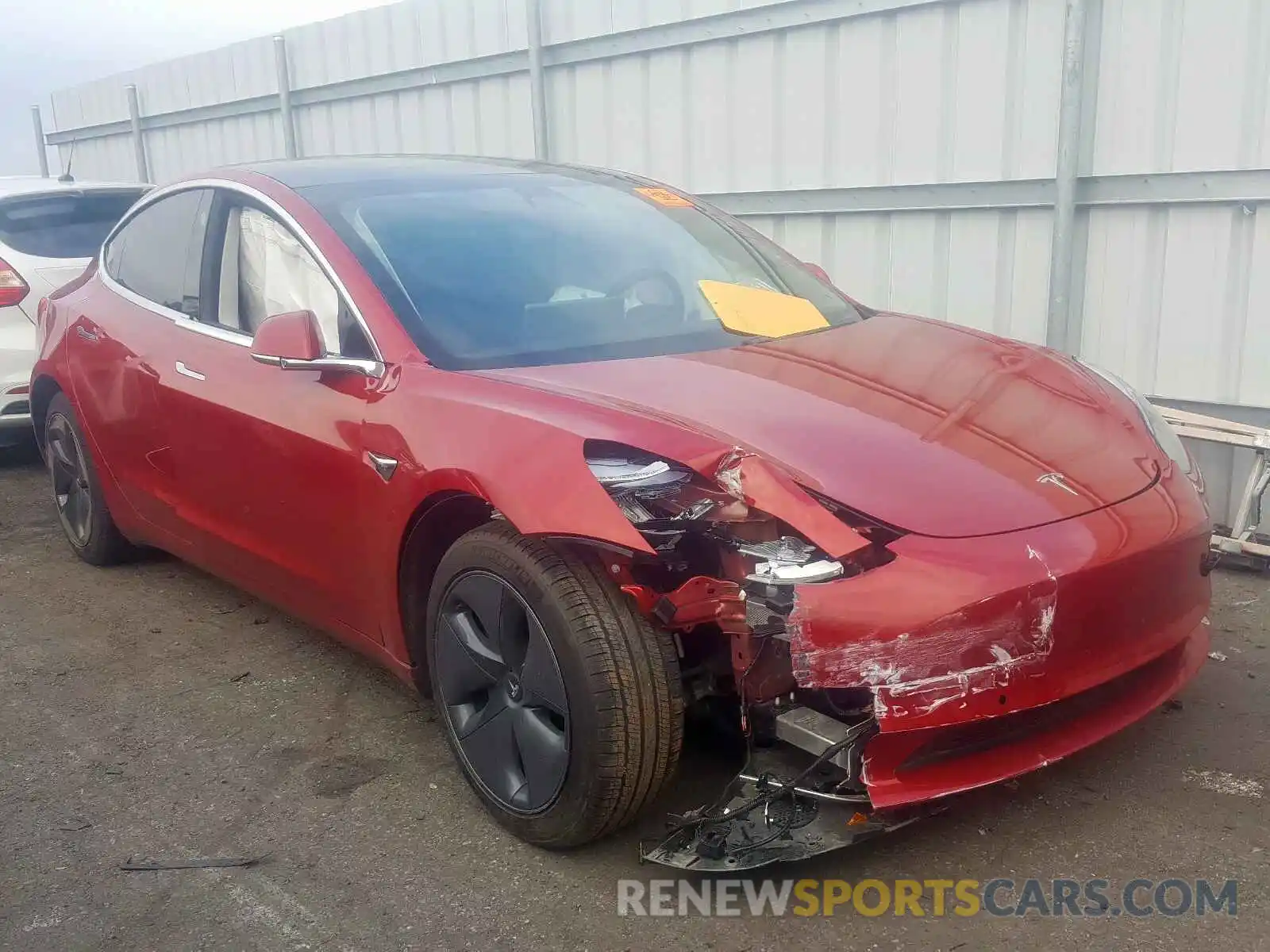 1 Photograph of a damaged car 5YJ3E1EA9KF338247 TESLA MODEL 3 2019