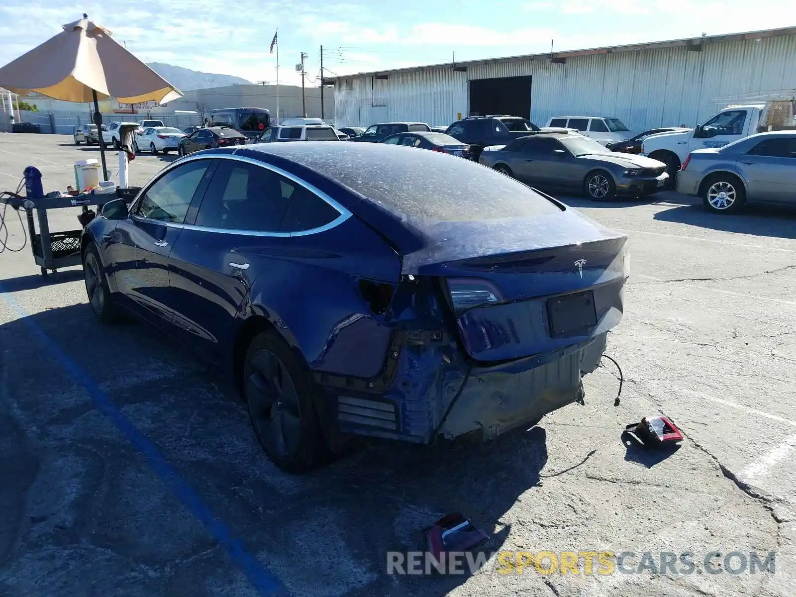 3 Photograph of a damaged car 5YJ3E1EA9KF356408 TESLA MODEL 3 2019