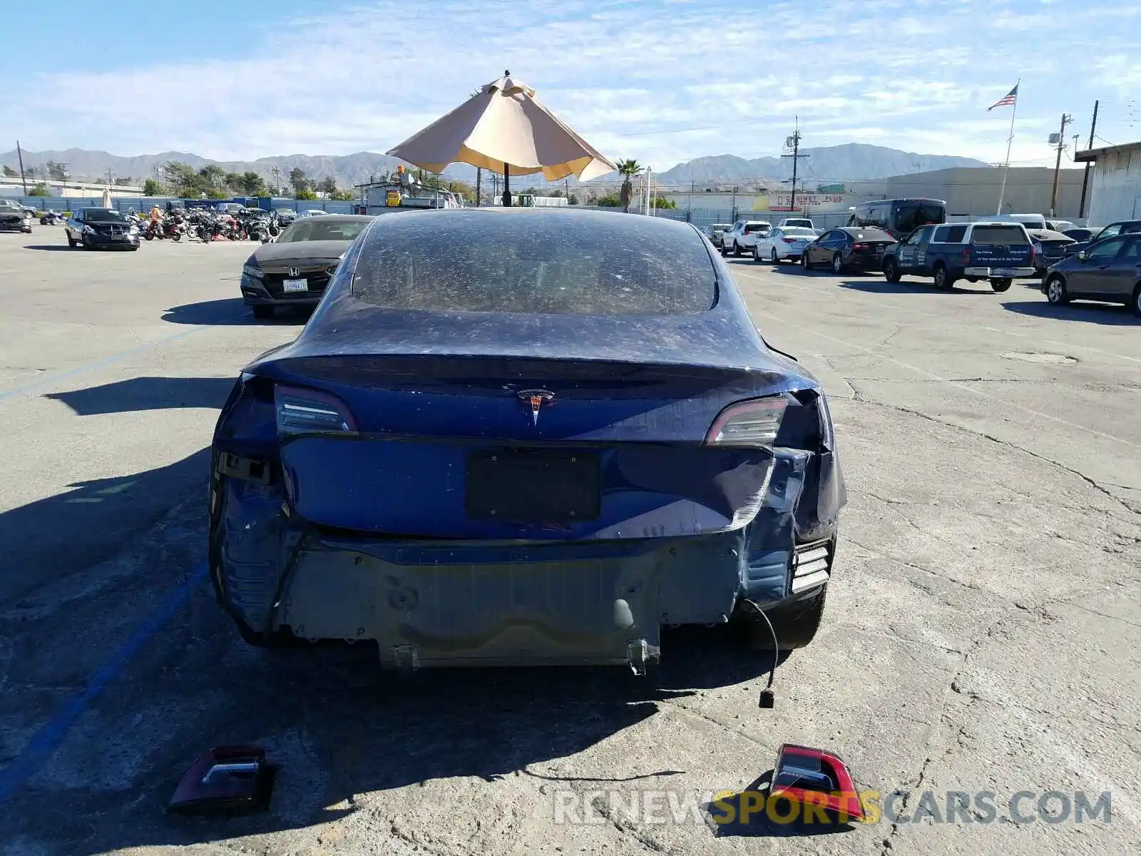 9 Photograph of a damaged car 5YJ3E1EA9KF356408 TESLA MODEL 3 2019