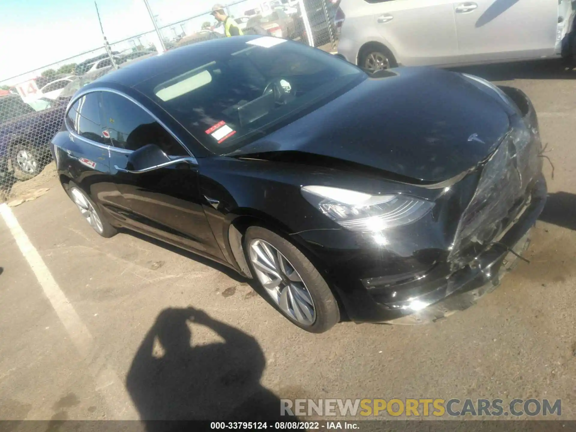 1 Photograph of a damaged car 5YJ3E1EA9KF357509 TESLA MODEL 3 2019