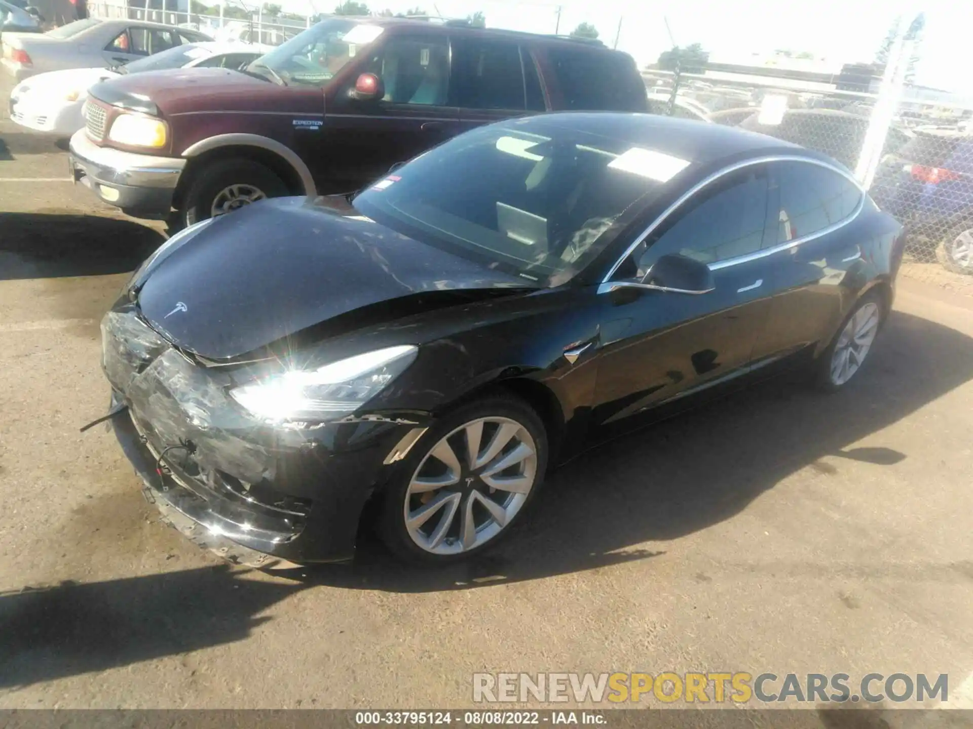 2 Photograph of a damaged car 5YJ3E1EA9KF357509 TESLA MODEL 3 2019