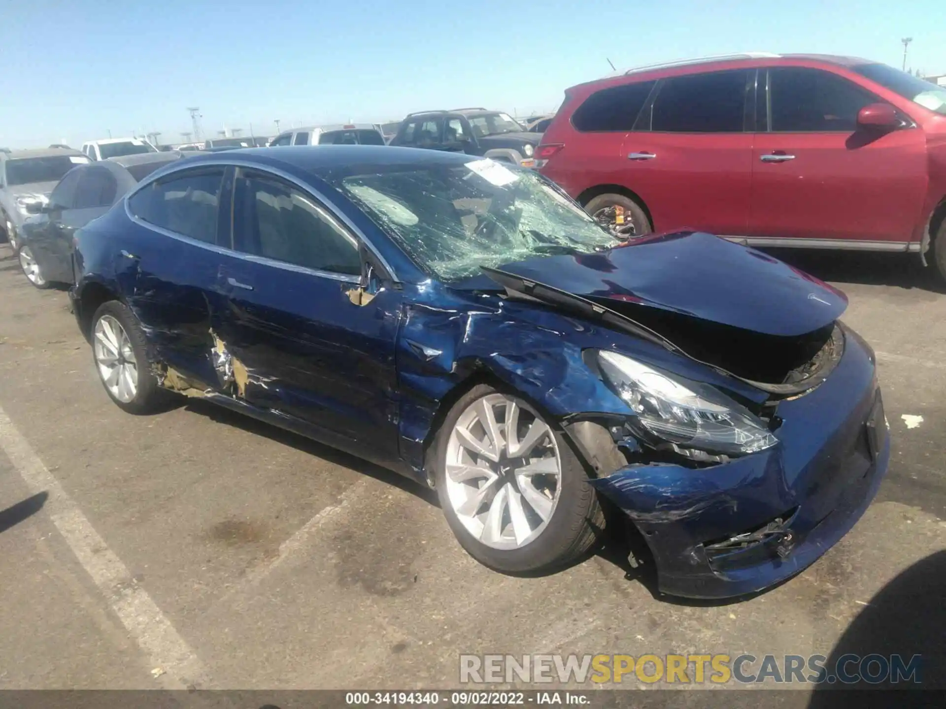 1 Фотография поврежденного автомобиля 5YJ3E1EA9KF357767 TESLA MODEL 3 2019