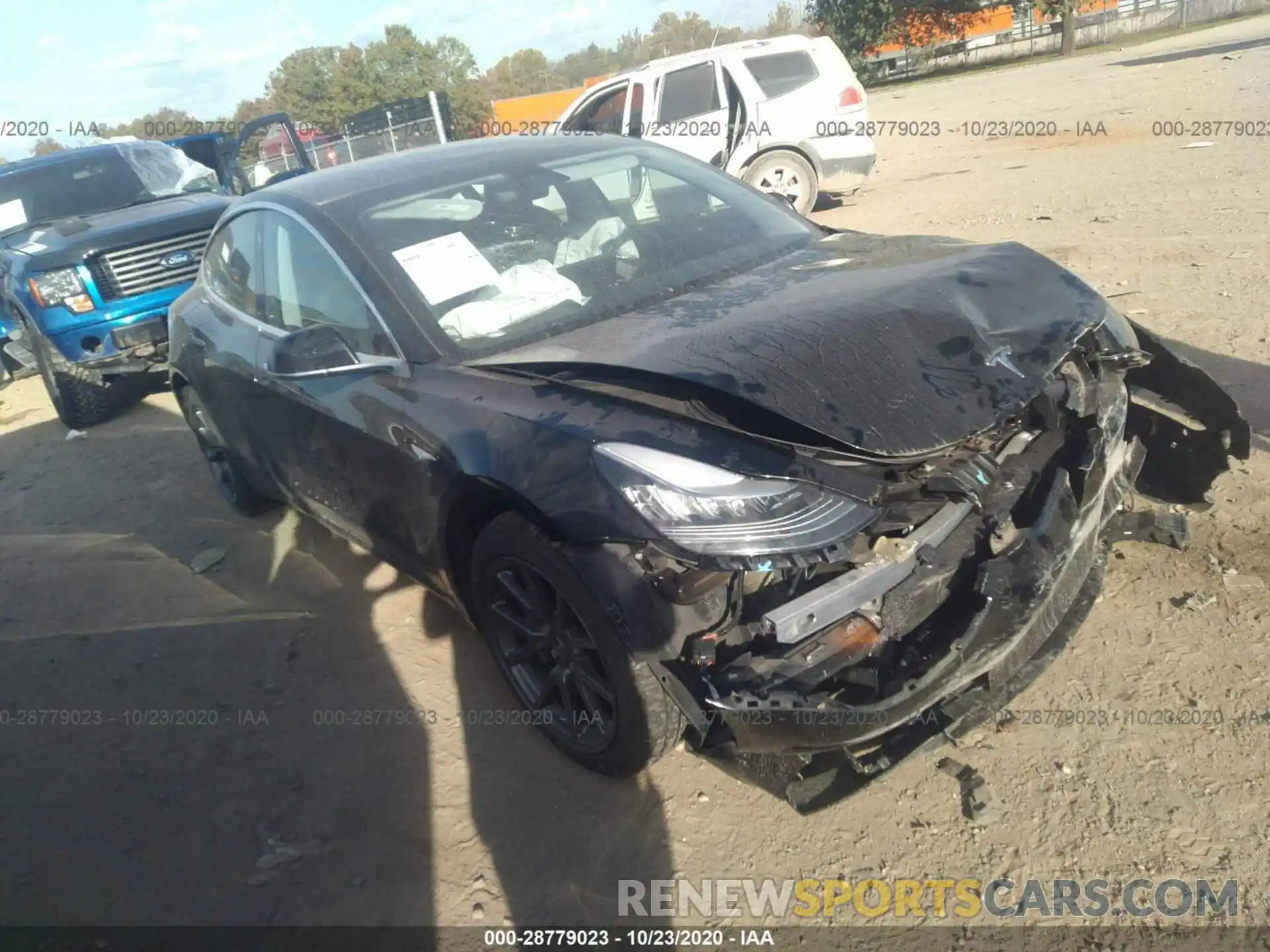 1 Photograph of a damaged car 5YJ3E1EA9KF361706 TESLA MODEL 3 2019