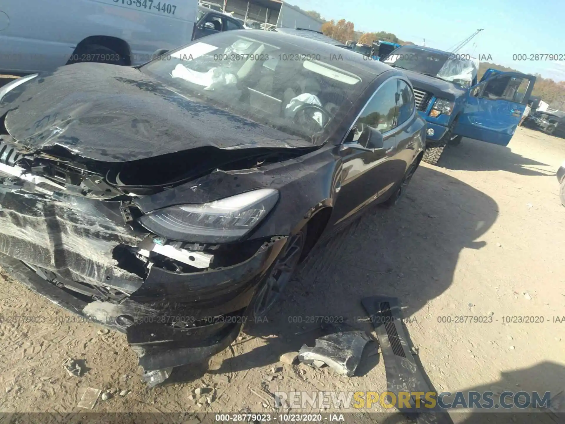 2 Photograph of a damaged car 5YJ3E1EA9KF361706 TESLA MODEL 3 2019