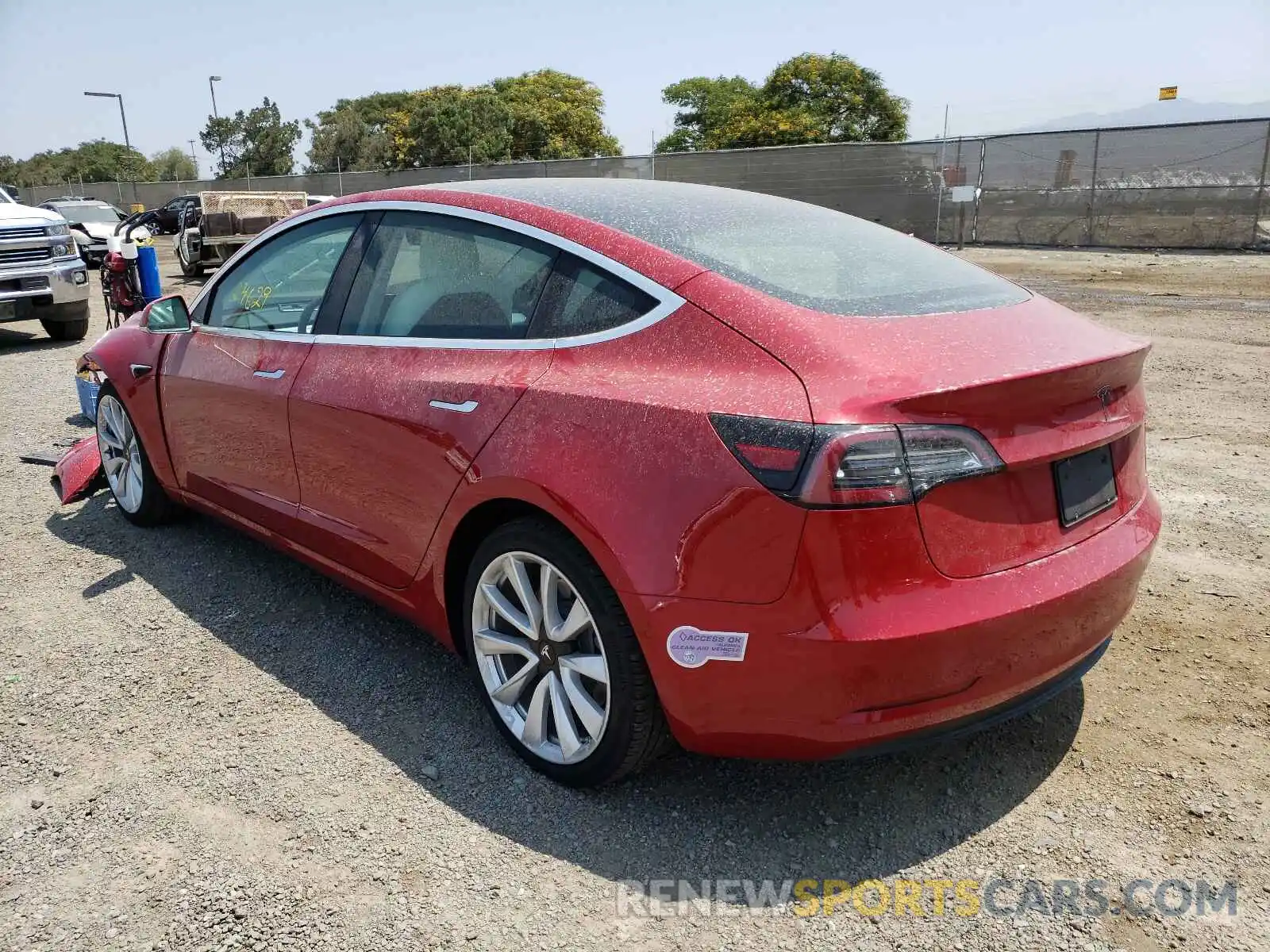 3 Photograph of a damaged car 5YJ3E1EA9KF363066 TESLA MODEL 3 2019