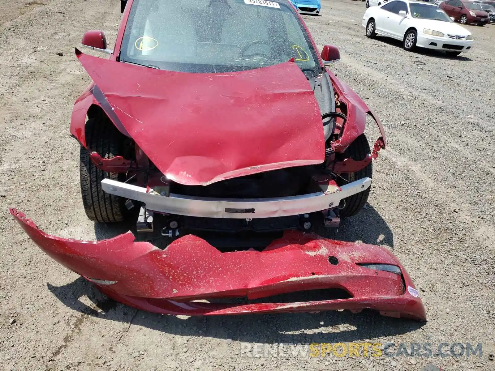 9 Photograph of a damaged car 5YJ3E1EA9KF363066 TESLA MODEL 3 2019