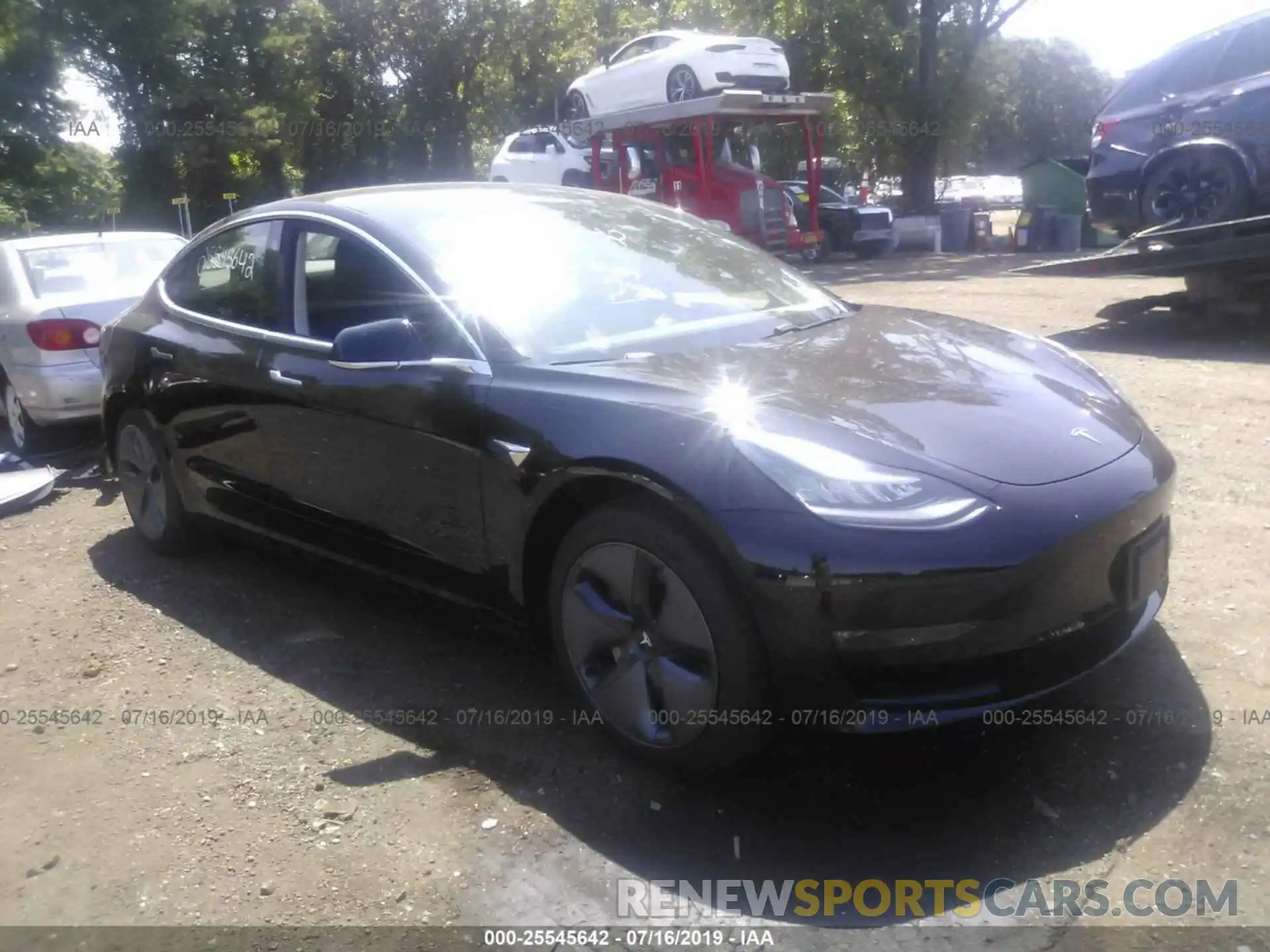 1 Photograph of a damaged car 5YJ3E1EA9KF394740 TESLA MODEL 3 2019