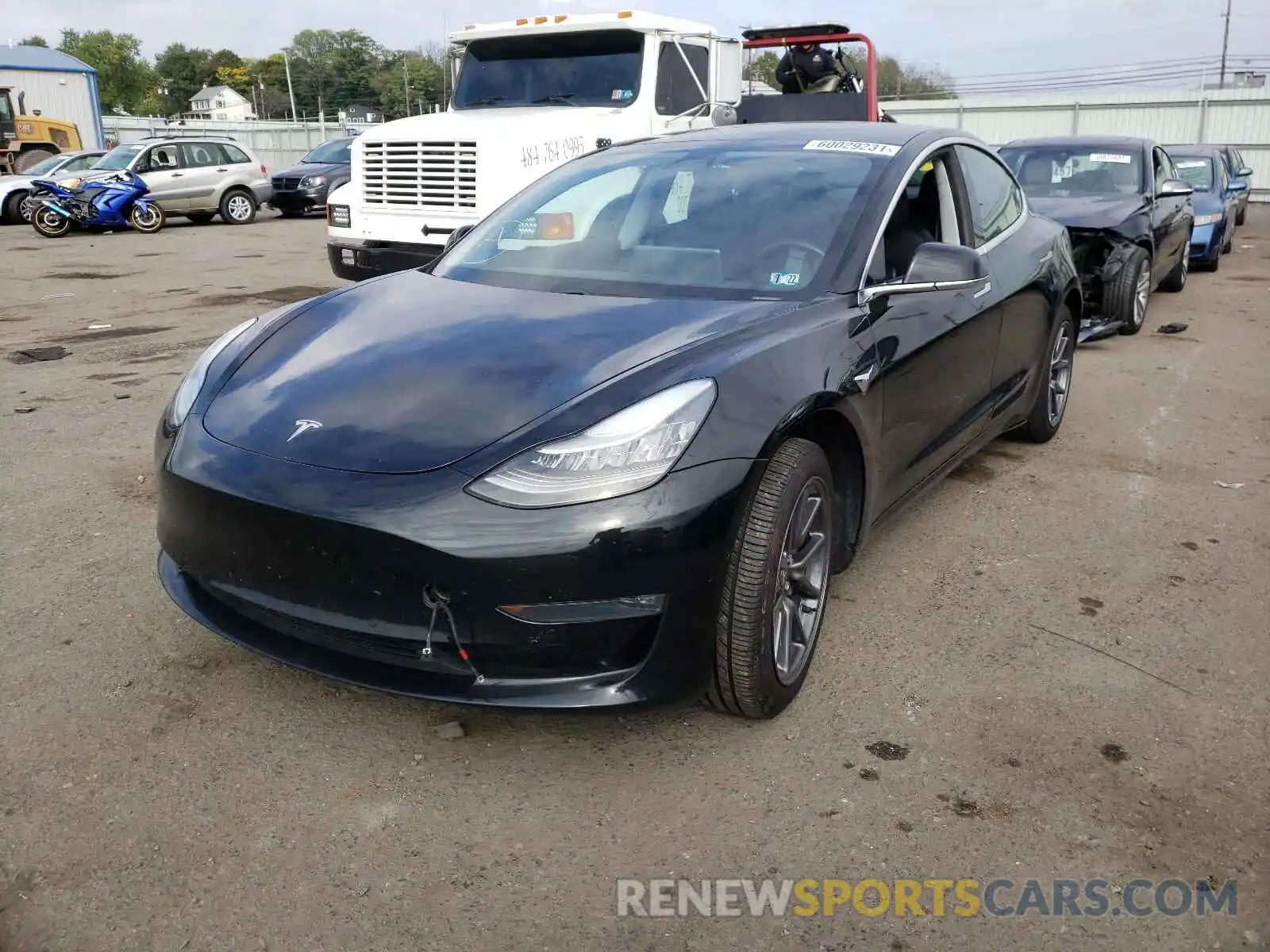 2 Photograph of a damaged car 5YJ3E1EA9KF394950 TESLA MODEL 3 2019