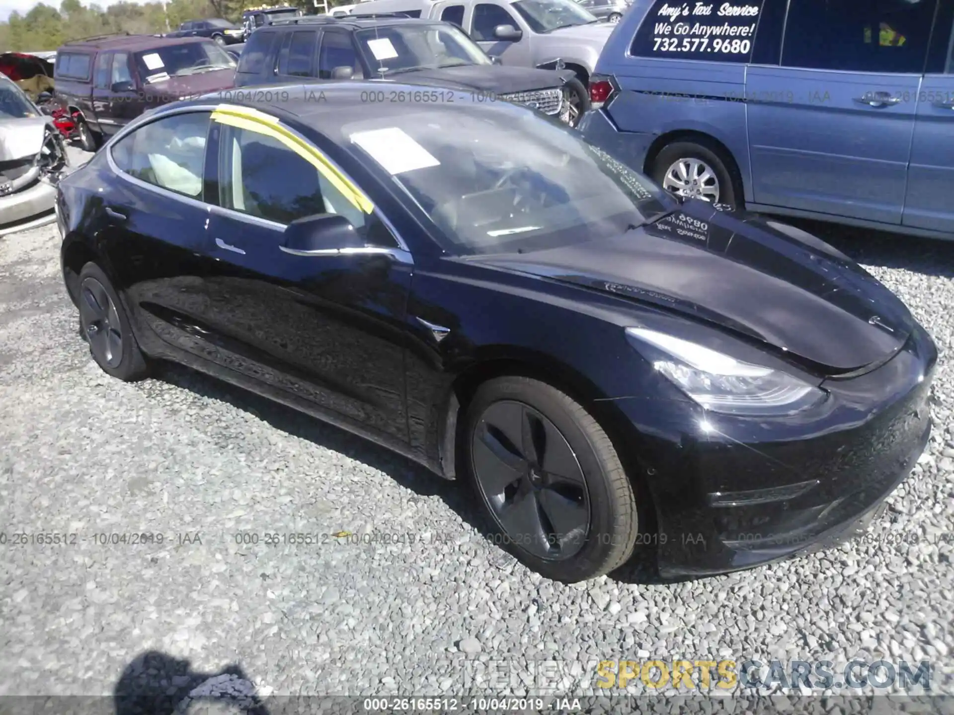 1 Фотография поврежденного автомобиля 5YJ3E1EA9KF395578 TESLA MODEL 3 2019