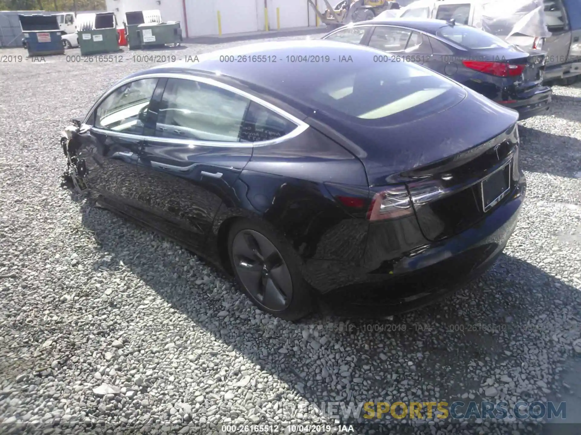 3 Photograph of a damaged car 5YJ3E1EA9KF395578 TESLA MODEL 3 2019