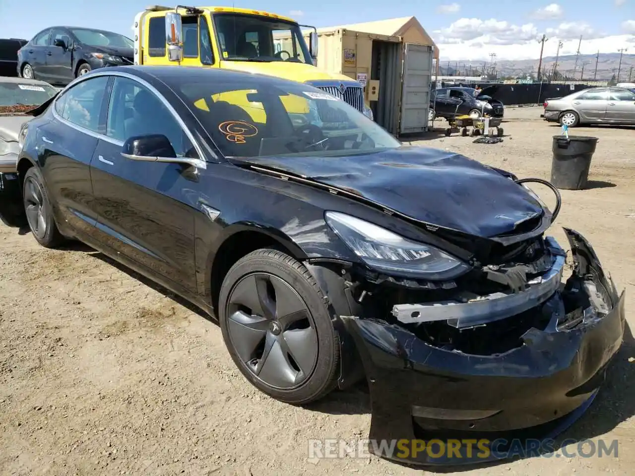 1 Photograph of a damaged car 5YJ3E1EA9KF397847 TESLA MODEL 3 2019