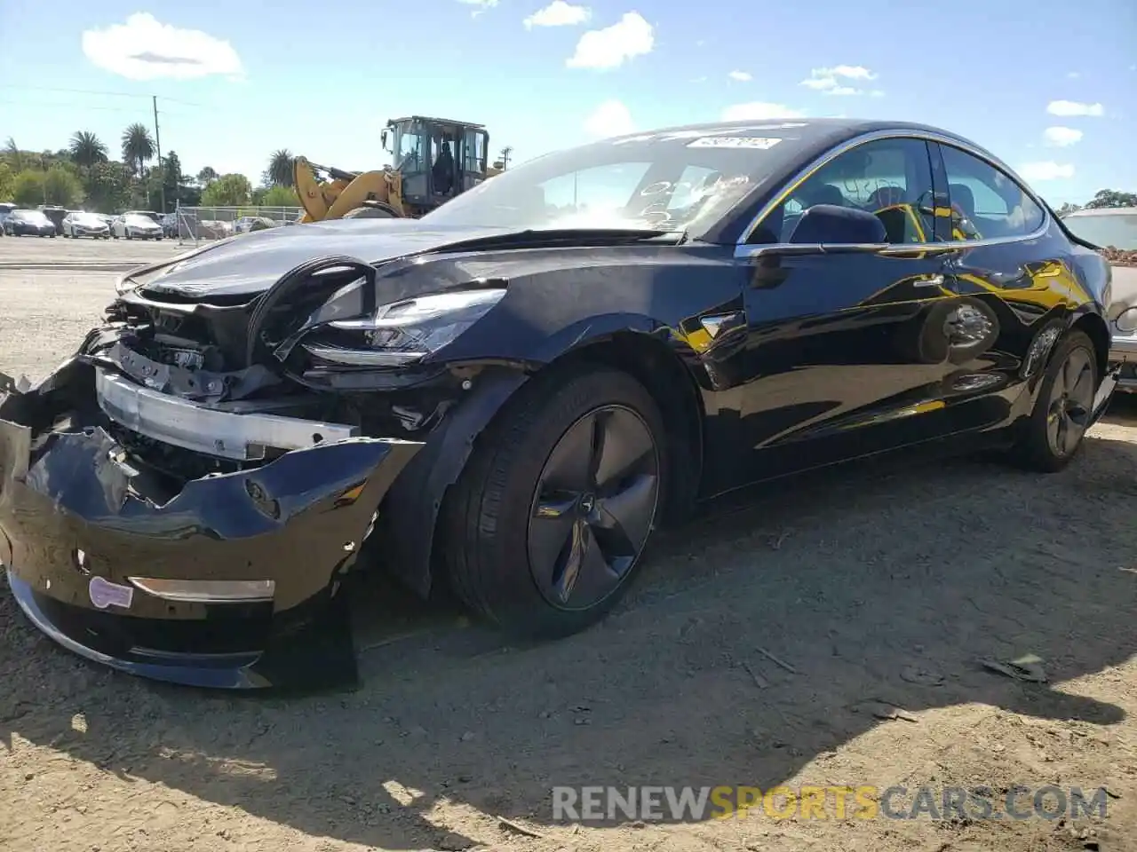 2 Photograph of a damaged car 5YJ3E1EA9KF397847 TESLA MODEL 3 2019