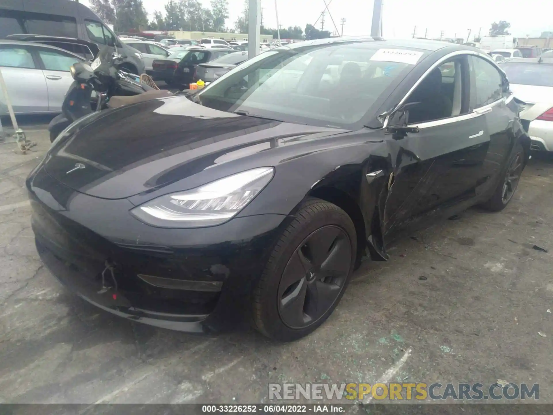 2 Photograph of a damaged car 5YJ3E1EA9KF397864 TESLA MODEL 3 2019