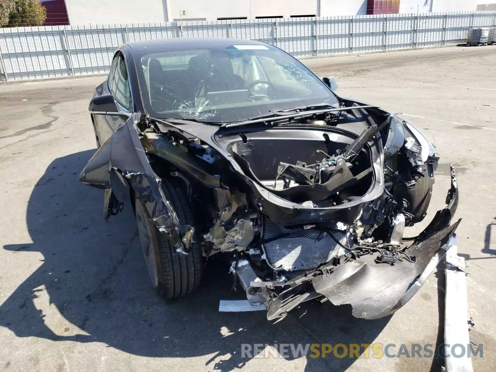 1 Photograph of a damaged car 5YJ3E1EA9KF398724 TESLA MODEL 3 2019