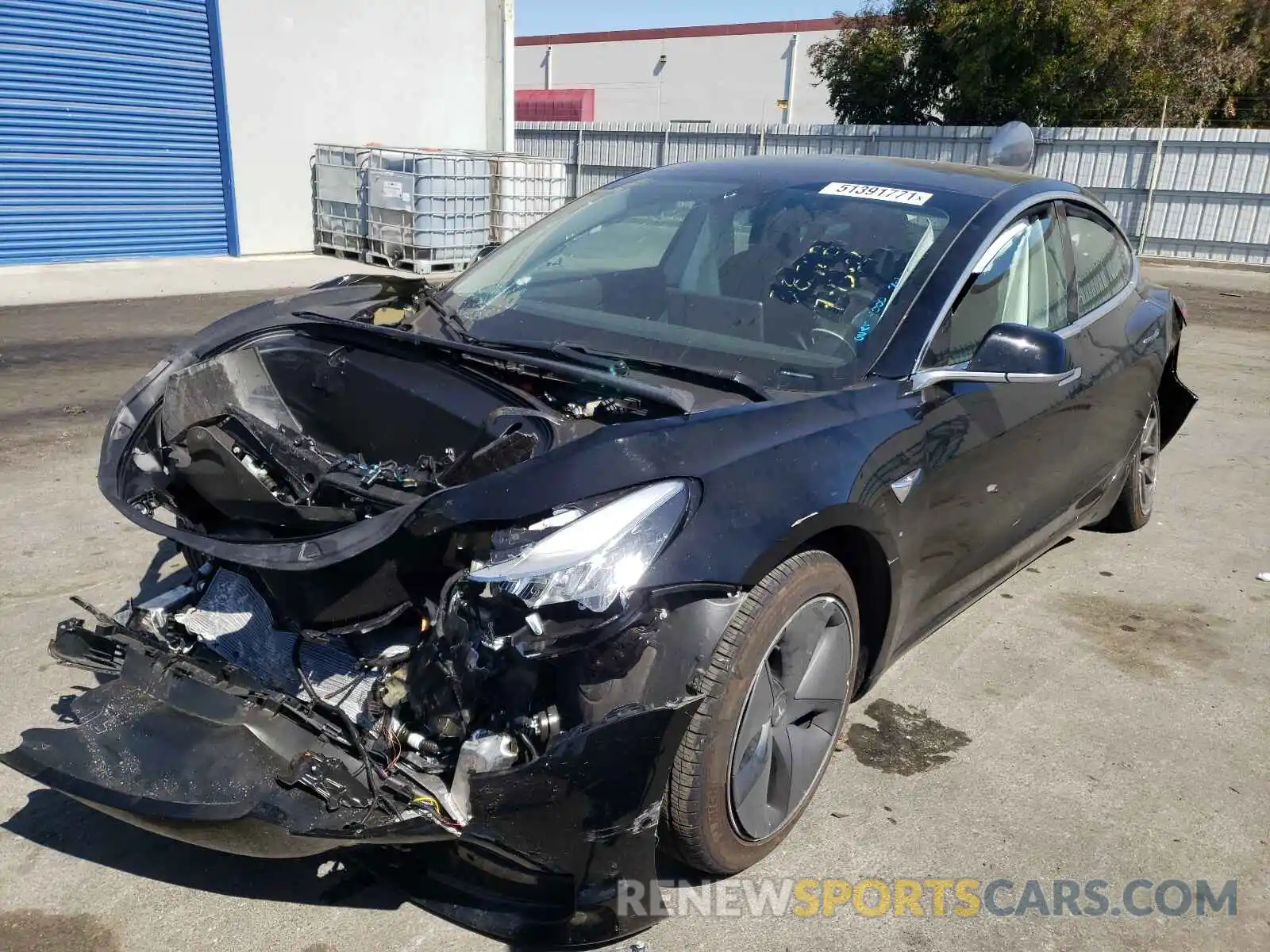 2 Photograph of a damaged car 5YJ3E1EA9KF398724 TESLA MODEL 3 2019