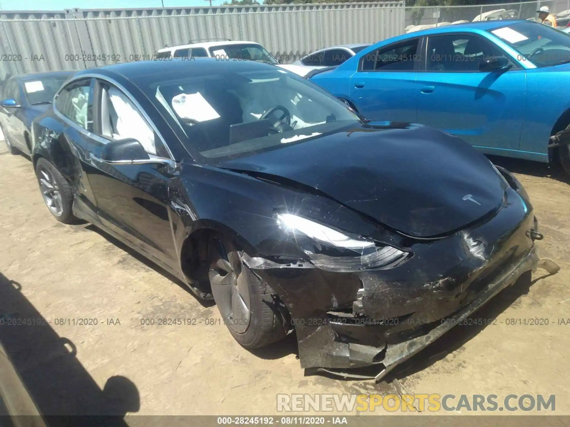 1 Photograph of a damaged car 5YJ3E1EA9KF399078 TESLA MODEL 3 2019