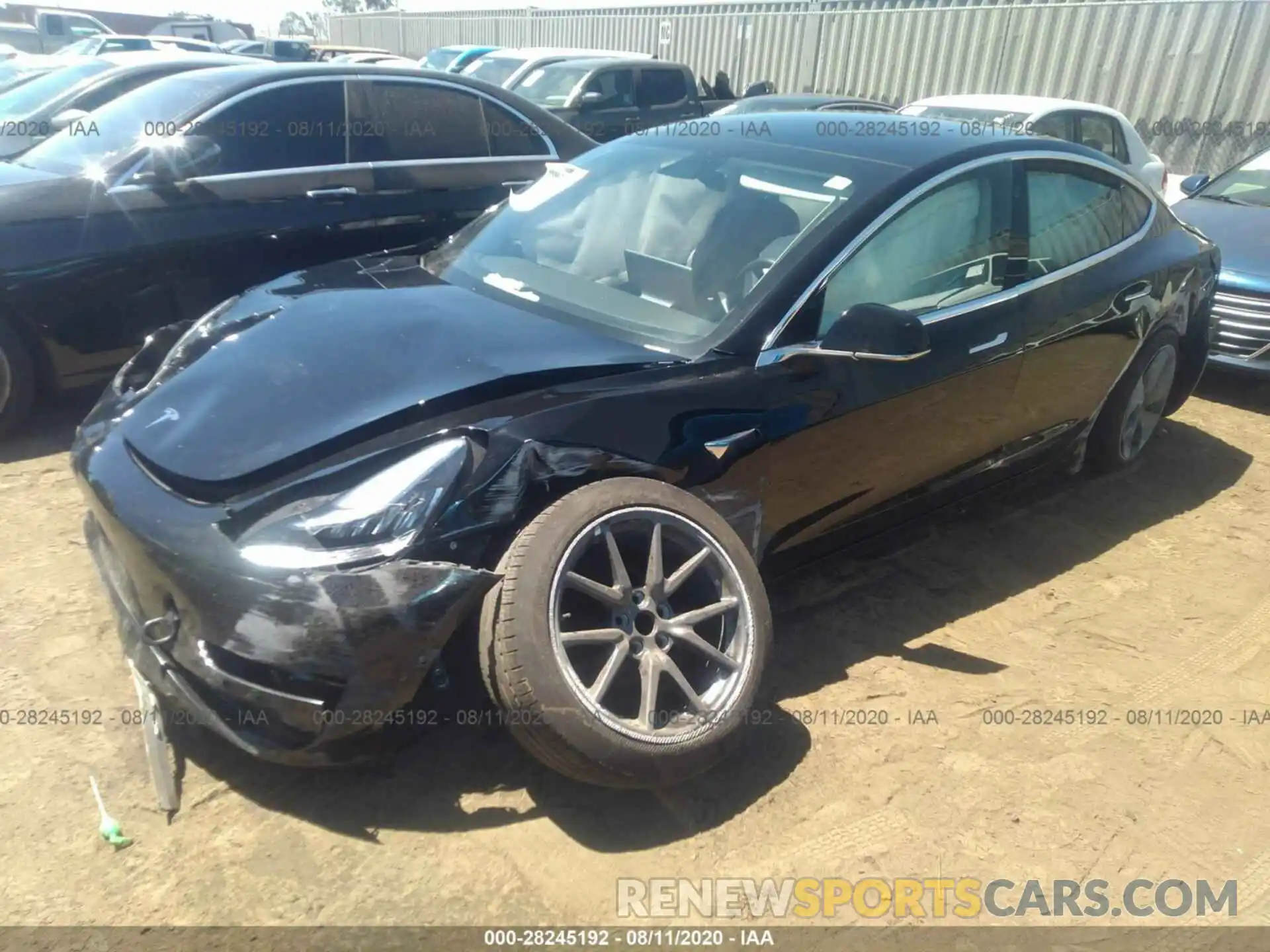 2 Photograph of a damaged car 5YJ3E1EA9KF399078 TESLA MODEL 3 2019