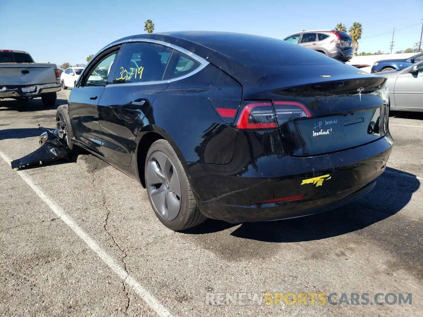 3 Photograph of a damaged car 5YJ3E1EA9KF399890 TESLA MODEL 3 2019