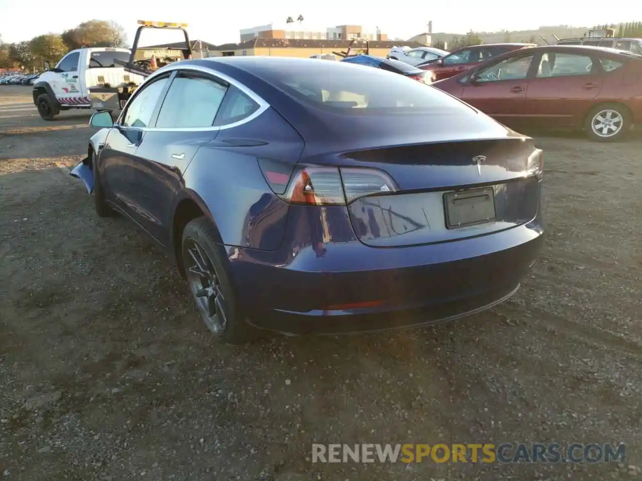 3 Photograph of a damaged car 5YJ3E1EA9KF401055 TESLA MODEL 3 2019