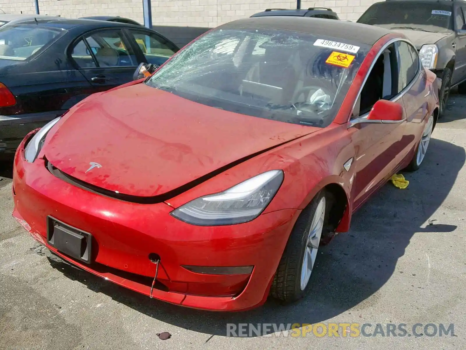 2 Фотография поврежденного автомобиля 5YJ3E1EA9KF402092 TESLA MODEL 3 2019