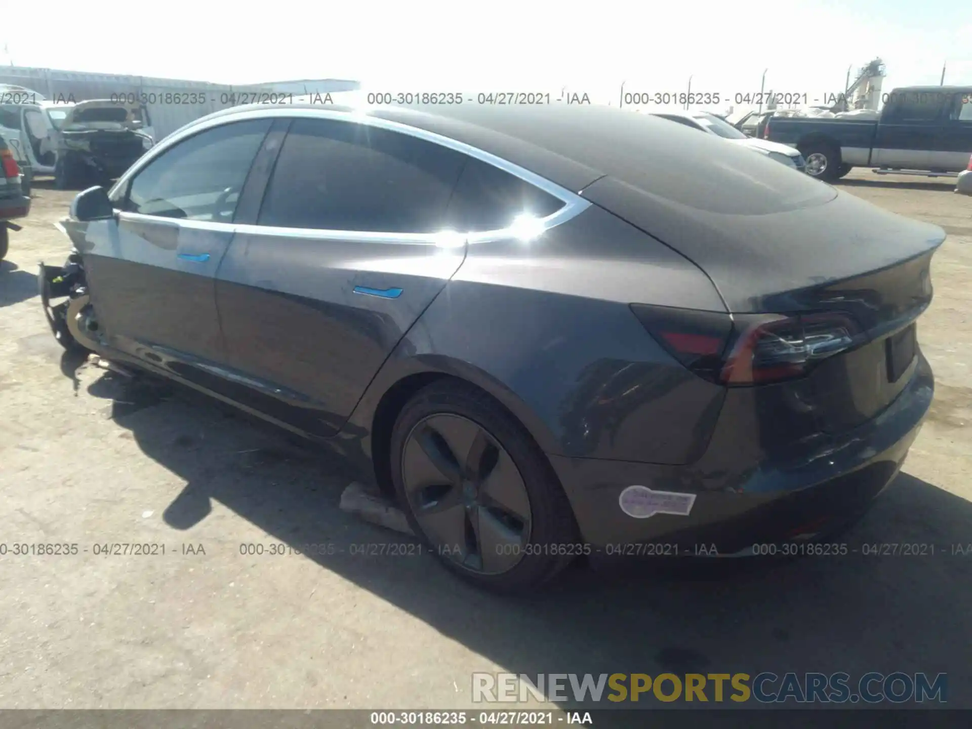 3 Photograph of a damaged car 5YJ3E1EA9KF402917 TESLA MODEL 3 2019