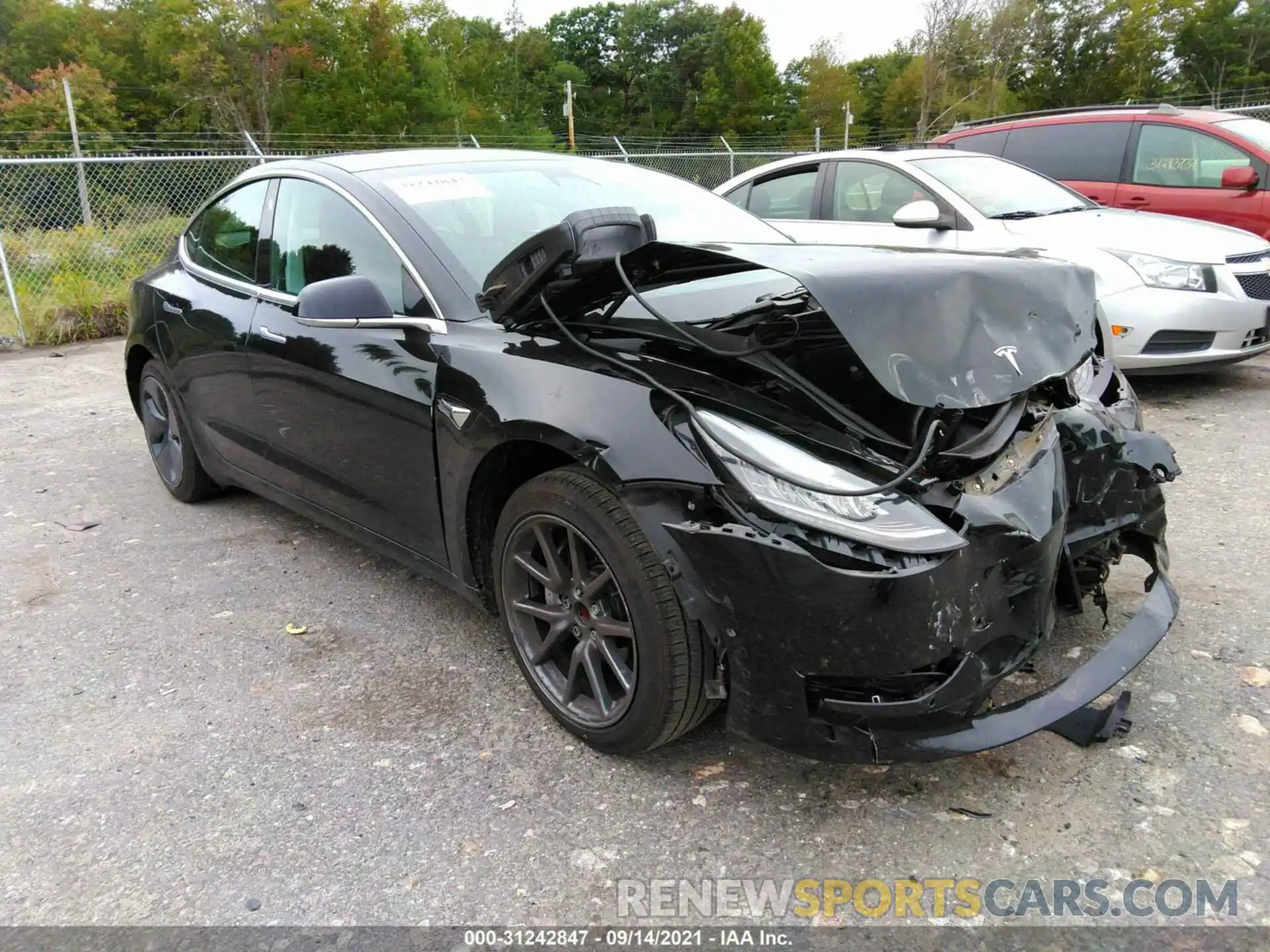 1 Photograph of a damaged car 5YJ3E1EA9KF410810 TESLA MODEL 3 2019