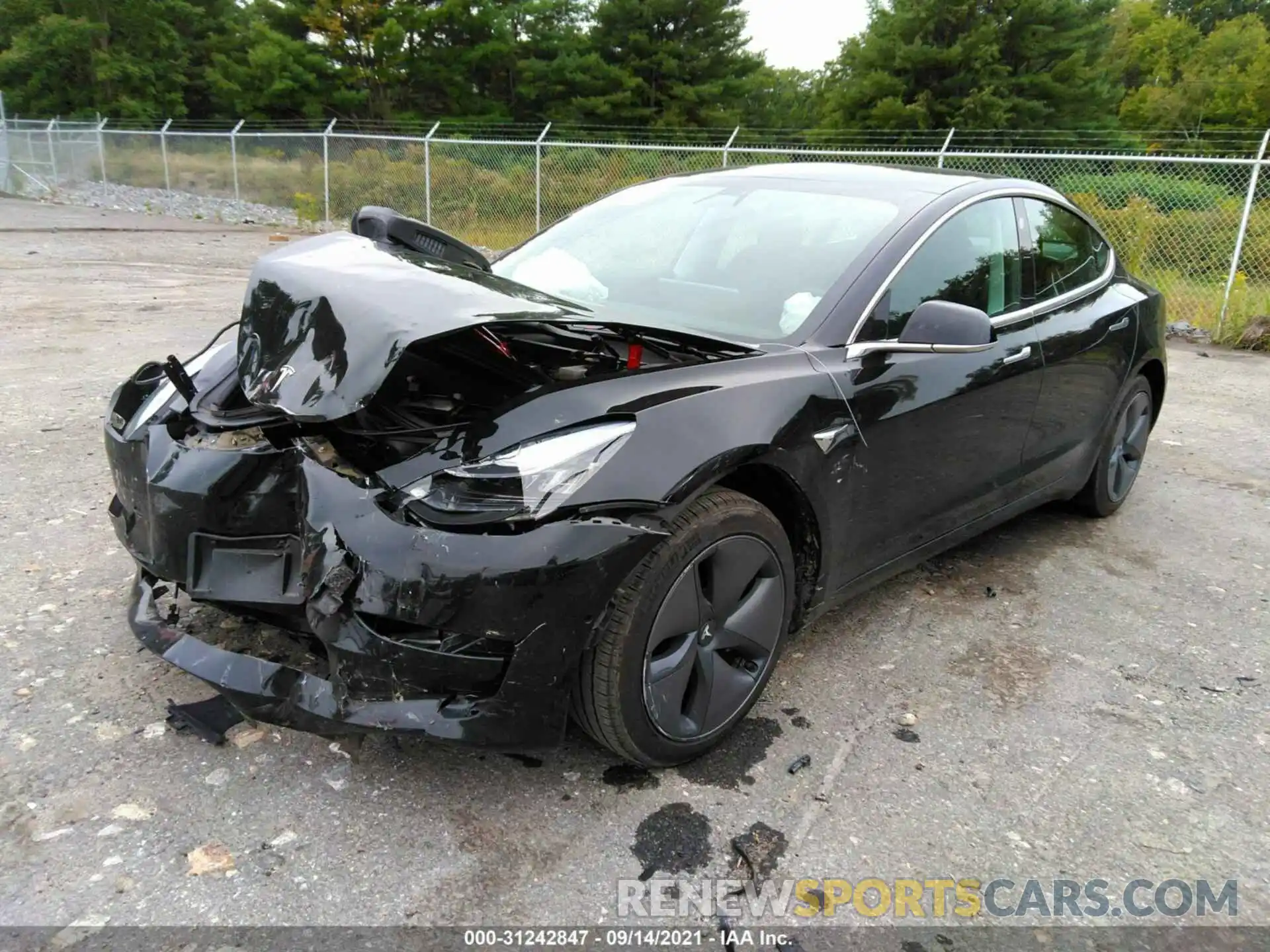 2 Photograph of a damaged car 5YJ3E1EA9KF410810 TESLA MODEL 3 2019