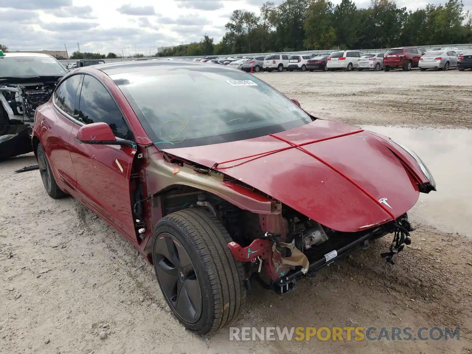 1 Photograph of a damaged car 5YJ3E1EA9KF416395 TESLA MODEL 3 2019