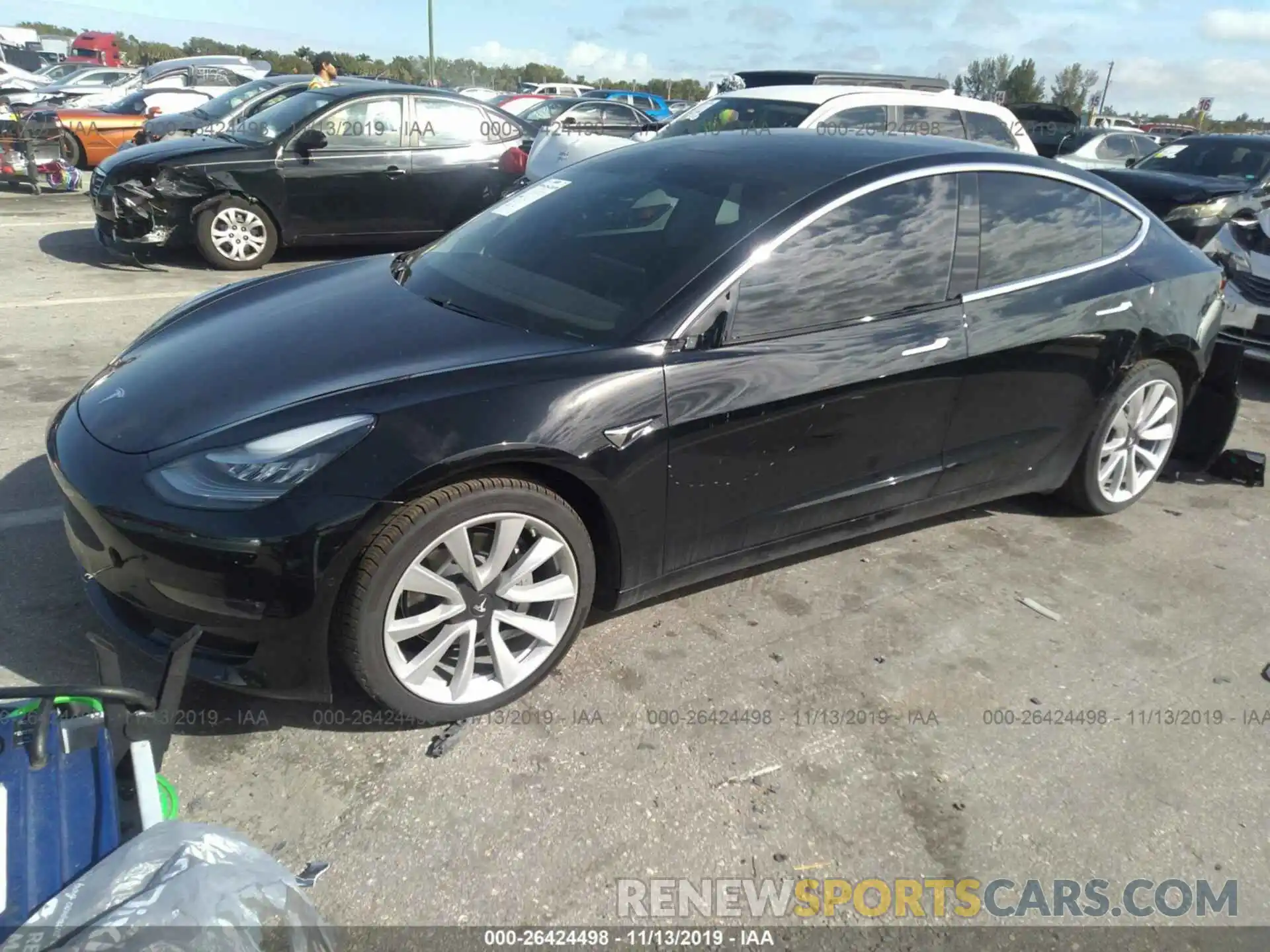 2 Фотография поврежденного автомобиля 5YJ3E1EA9KF417014 TESLA MODEL 3 2019