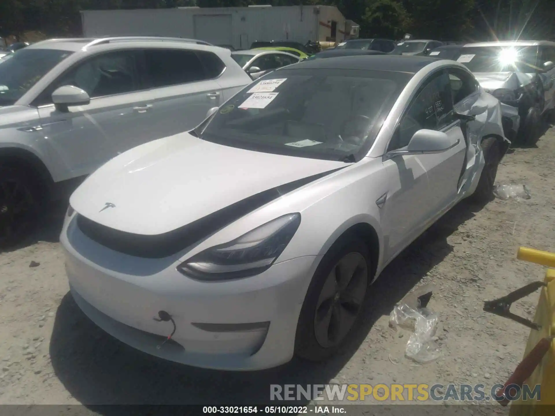 2 Photograph of a damaged car 5YJ3E1EA9KF417823 TESLA MODEL 3 2019