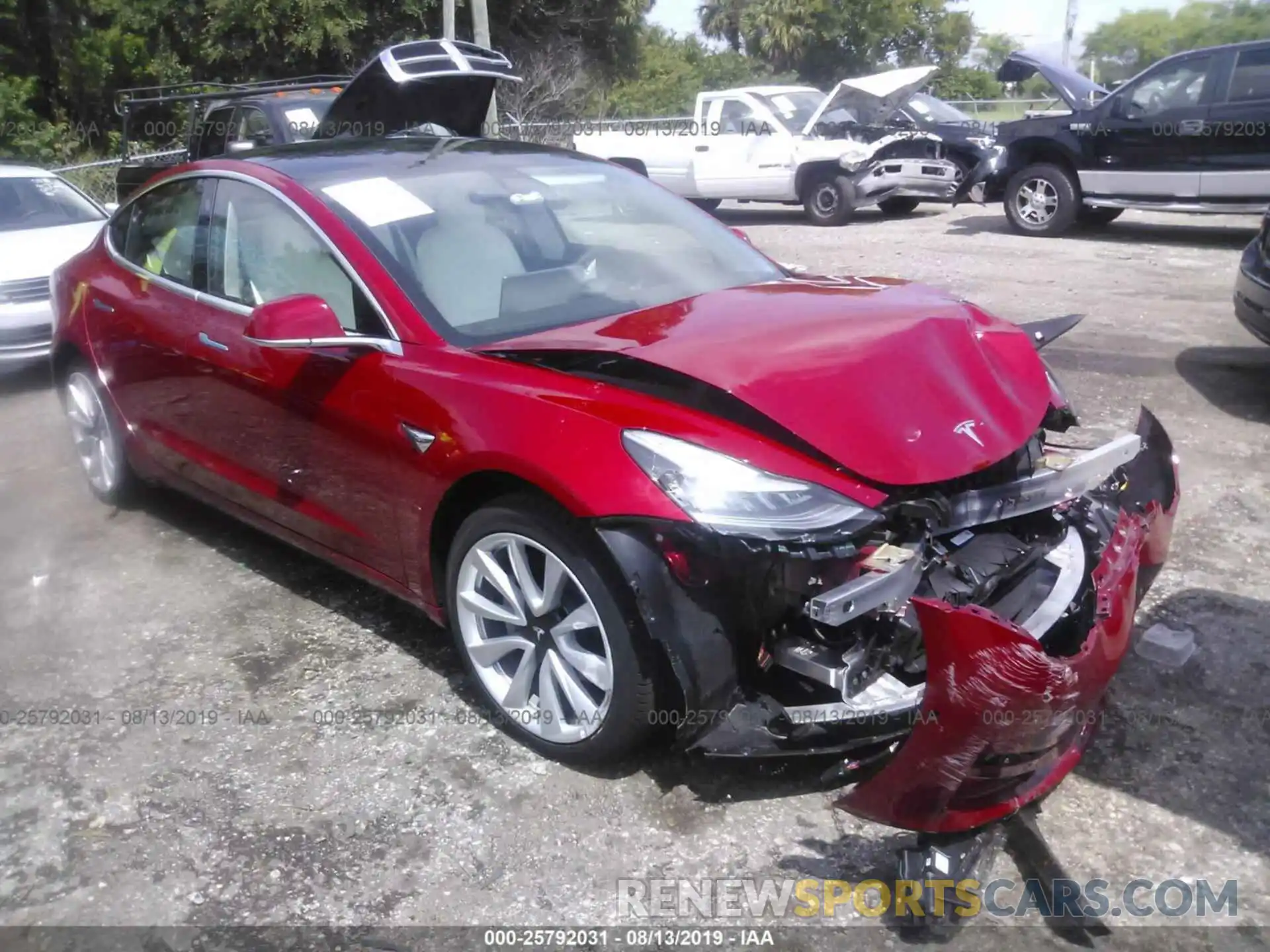 1 Фотография поврежденного автомобиля 5YJ3E1EA9KF417854 TESLA MODEL 3 2019