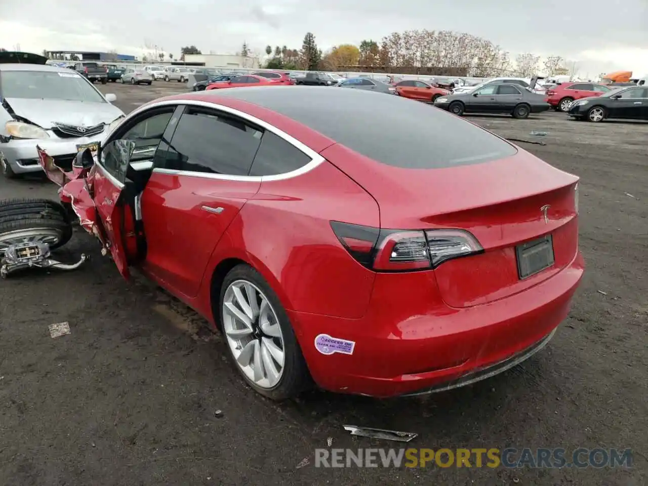 3 Photograph of a damaged car 5YJ3E1EA9KF417868 TESLA MODEL 3 2019