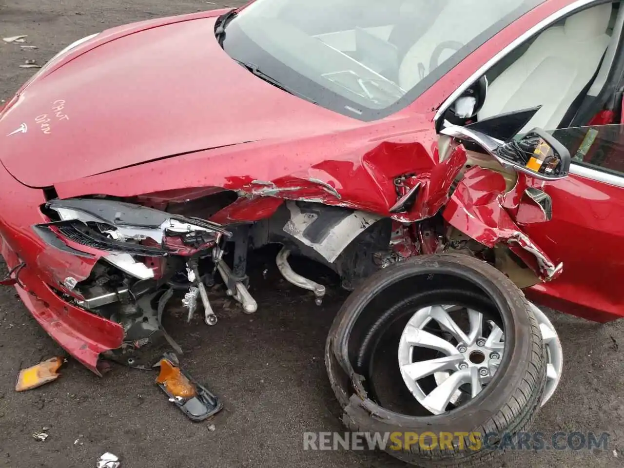 9 Photograph of a damaged car 5YJ3E1EA9KF417868 TESLA MODEL 3 2019