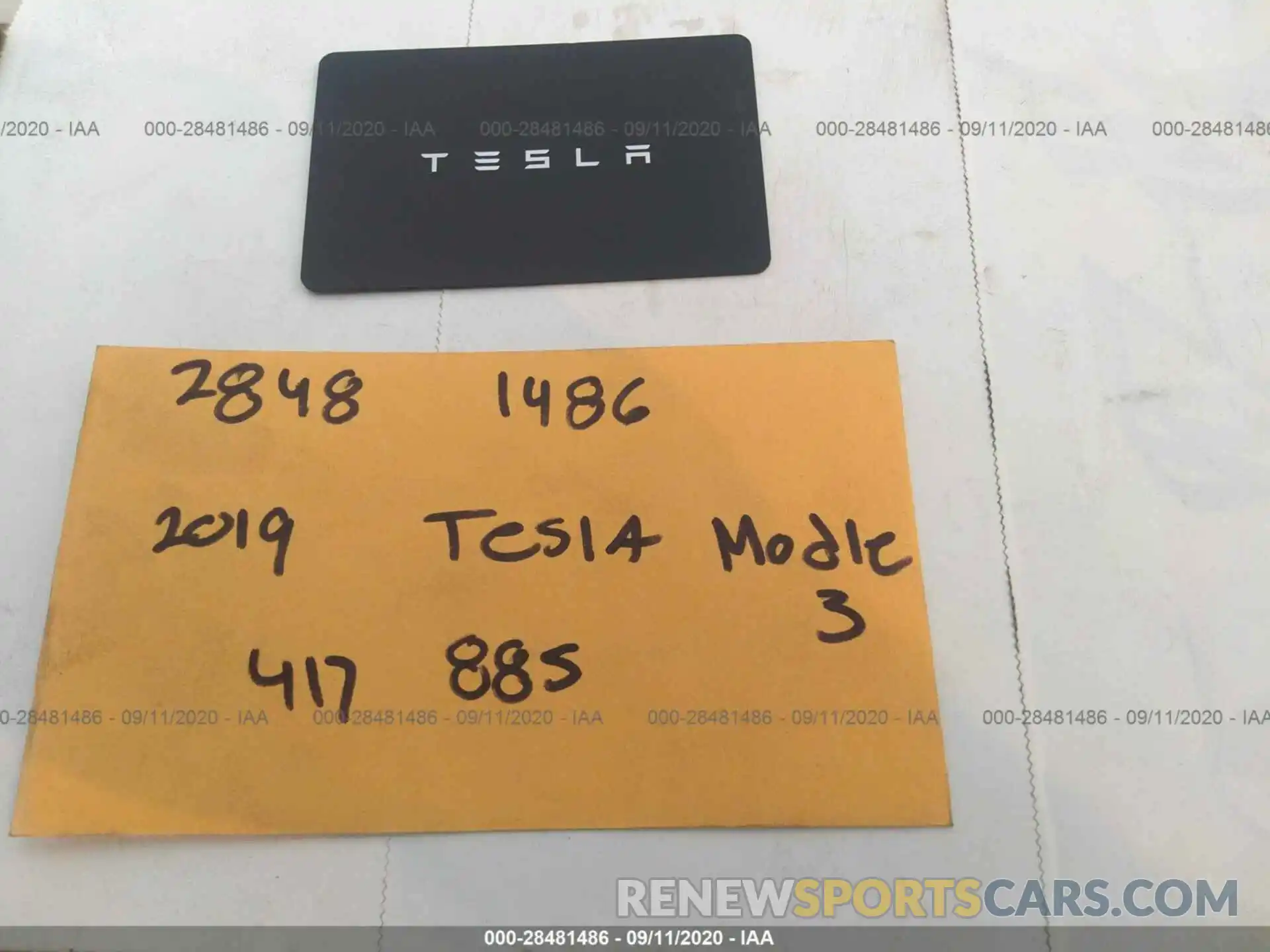 11 Фотография поврежденного автомобиля 5YJ3E1EA9KF417885 TESLA MODEL 3 2019