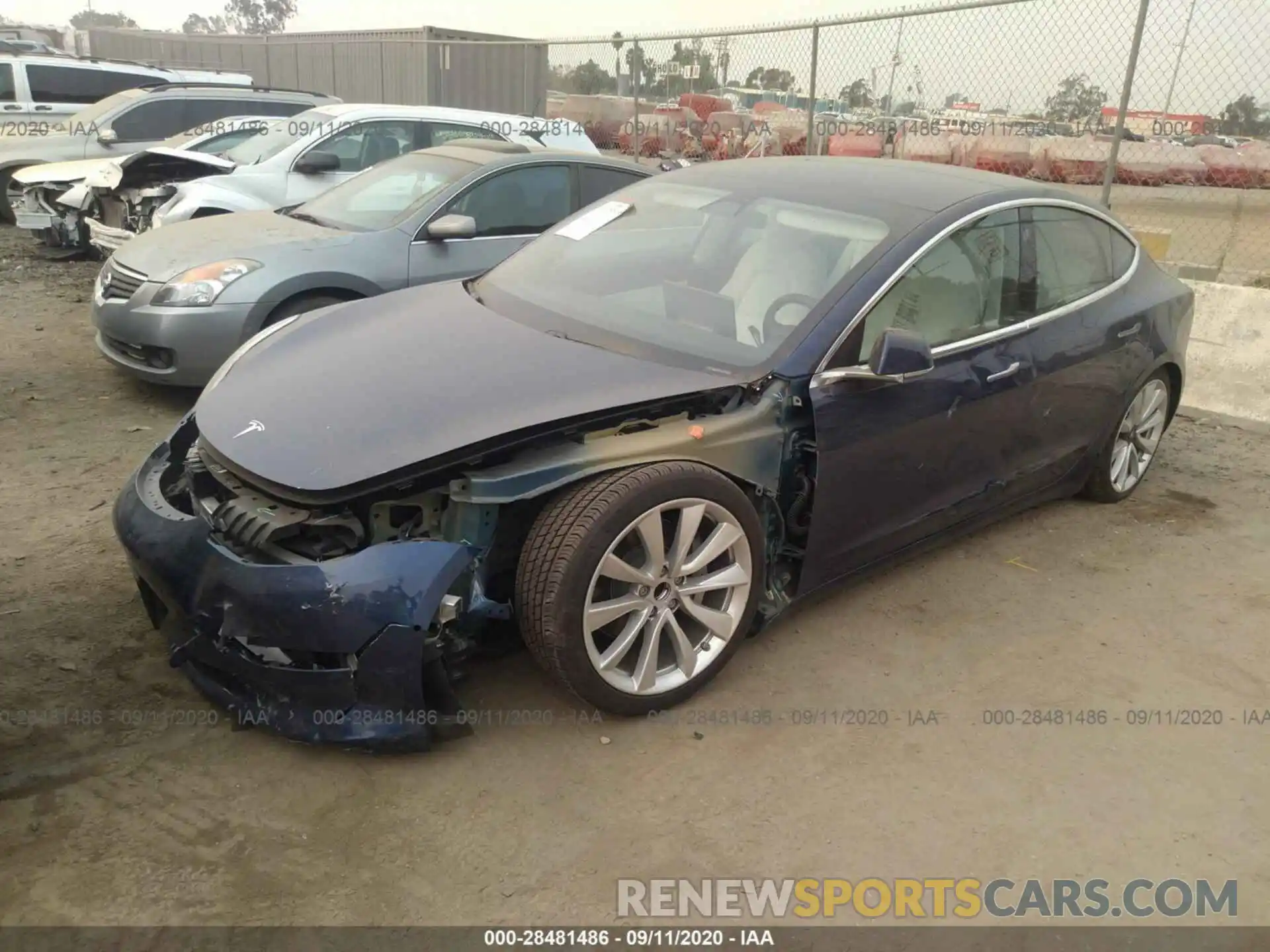 2 Photograph of a damaged car 5YJ3E1EA9KF417885 TESLA MODEL 3 2019