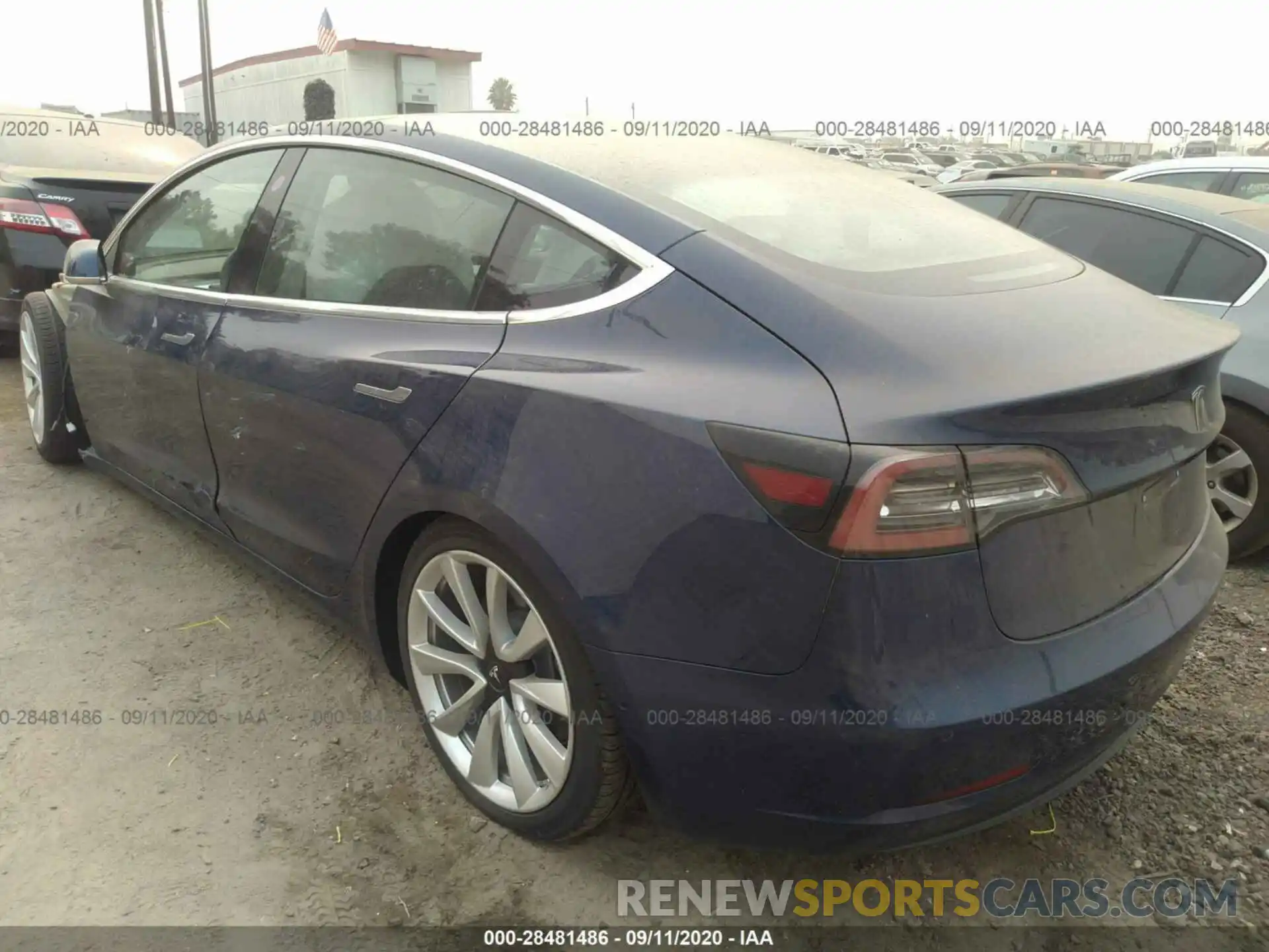 3 Photograph of a damaged car 5YJ3E1EA9KF417885 TESLA MODEL 3 2019