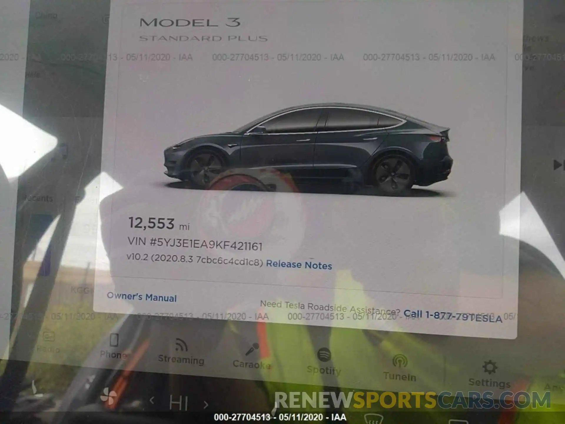 7 Фотография поврежденного автомобиля 5YJ3E1EA9KF421161 TESLA MODEL 3 2019