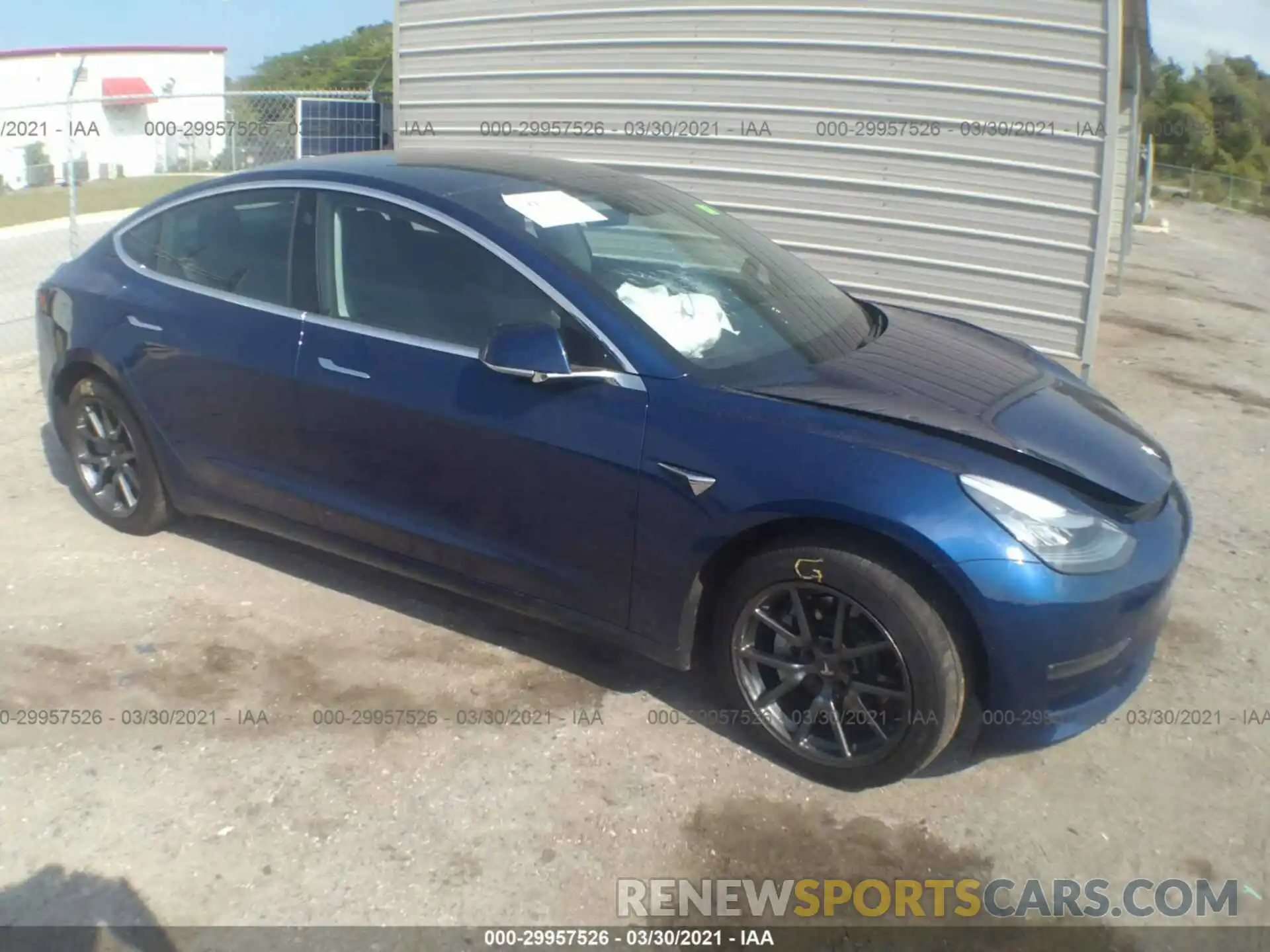 1 Photograph of a damaged car 5YJ3E1EA9KF425047 TESLA MODEL 3 2019