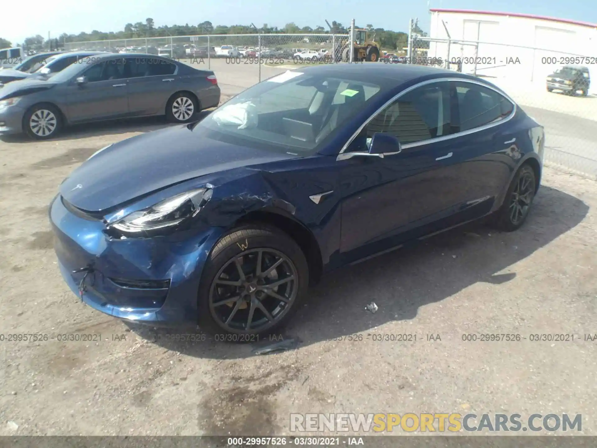 2 Photograph of a damaged car 5YJ3E1EA9KF425047 TESLA MODEL 3 2019