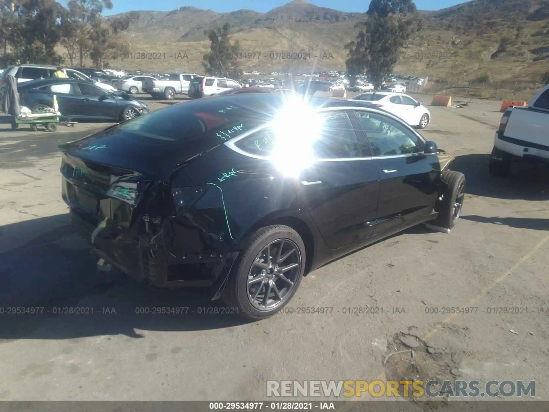 4 Photograph of a damaged car 5YJ3E1EA9KF425758 TESLA MODEL 3 2019