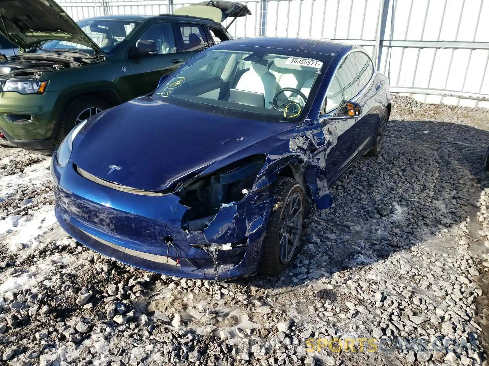 2 Photograph of a damaged car 5YJ3E1EA9KF431737 TESLA MODEL 3 2019