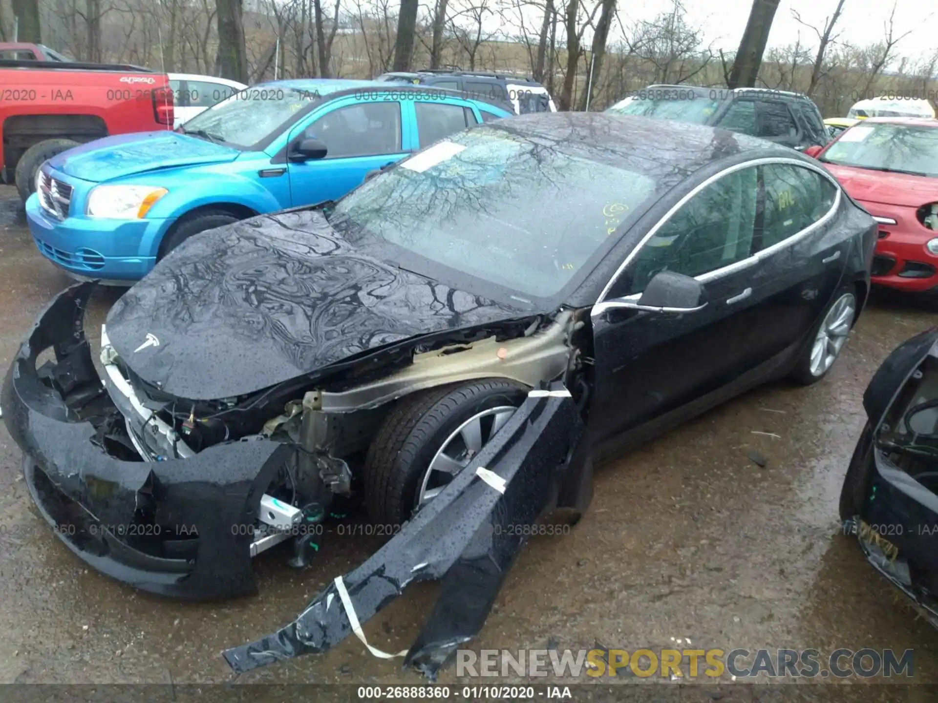 2 Фотография поврежденного автомобиля 5YJ3E1EA9KF436145 TESLA MODEL 3 2019