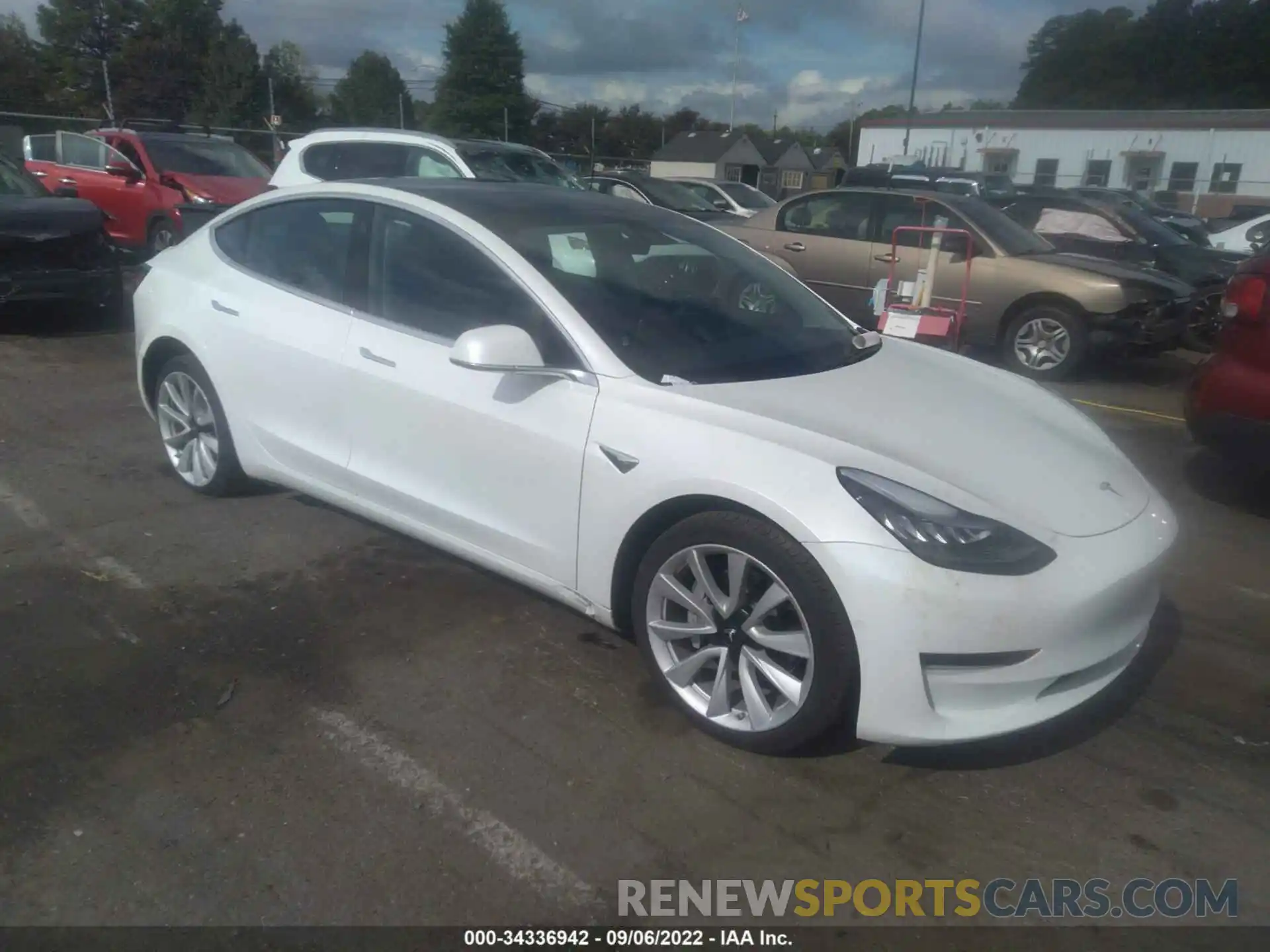 1 Photograph of a damaged car 5YJ3E1EA9KF436405 TESLA MODEL 3 2019