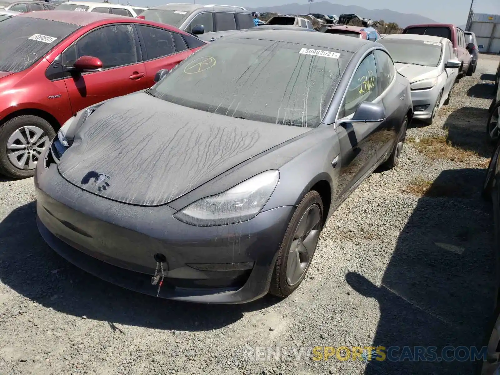 2 Фотография поврежденного автомобиля 5YJ3E1EA9KF480257 TESLA MODEL 3 2019