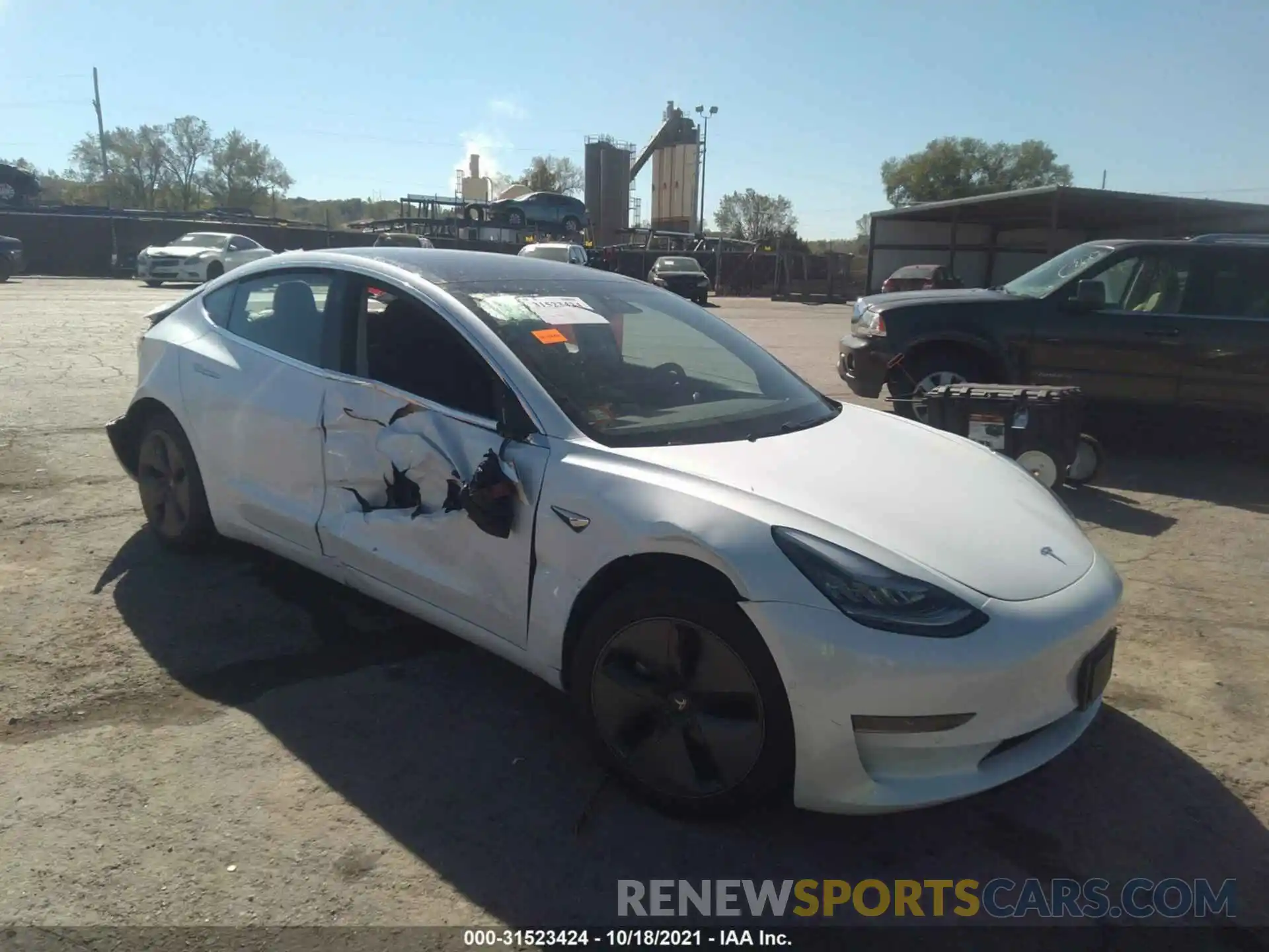 1 Фотография поврежденного автомобиля 5YJ3E1EA9KF482638 TESLA MODEL 3 2019