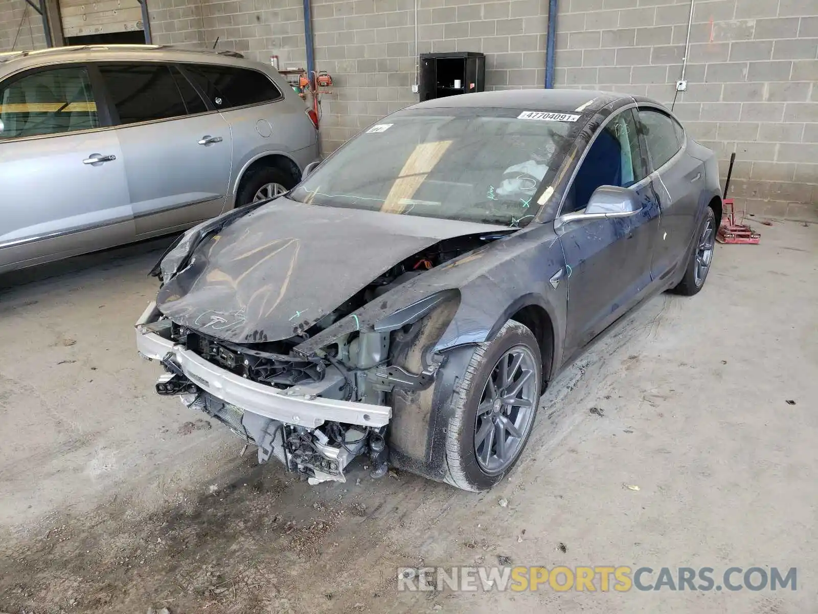 2 Photograph of a damaged car 5YJ3E1EA9KF482932 TESLA MODEL 3 2019