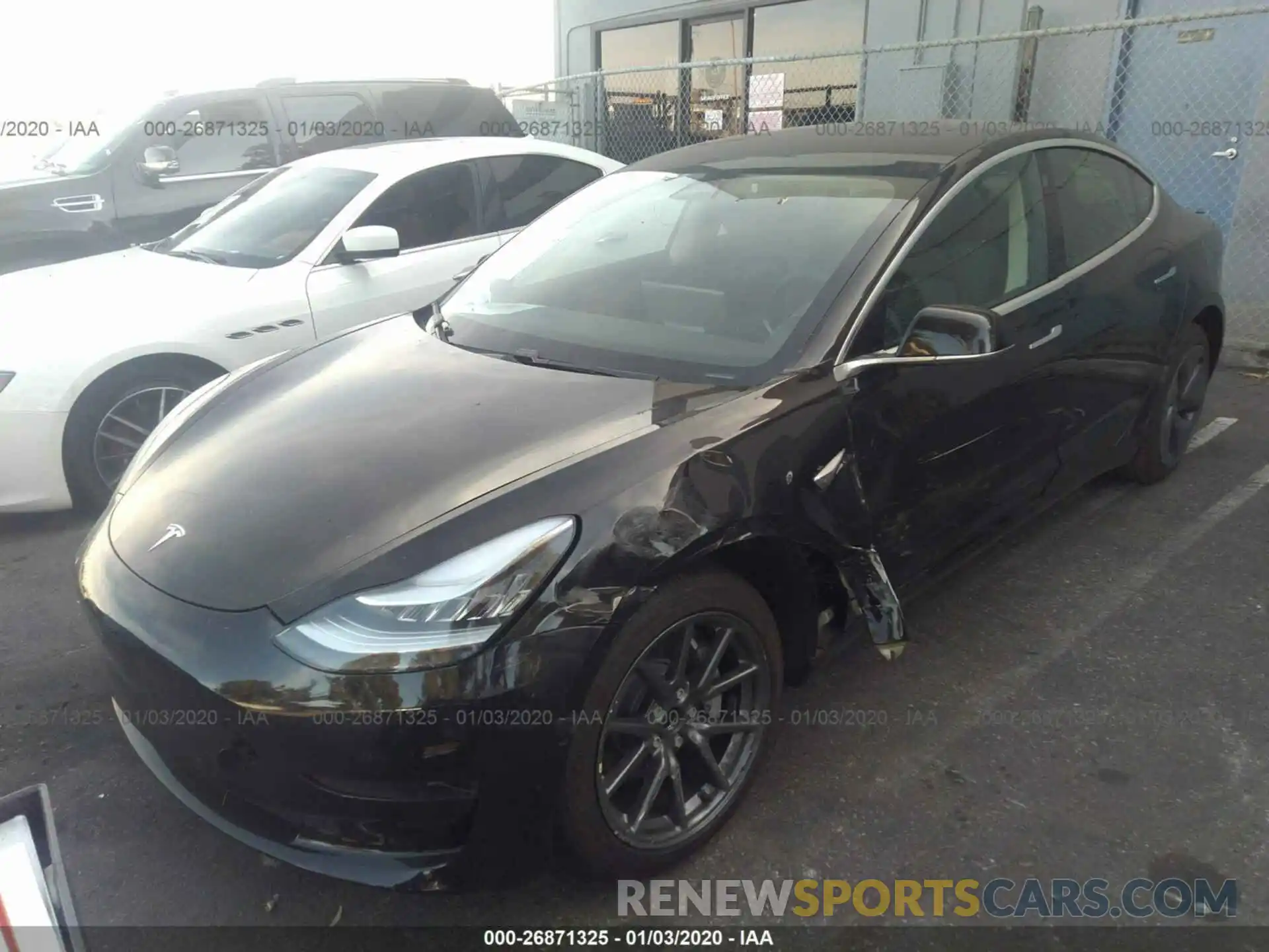 2 Фотография поврежденного автомобиля 5YJ3E1EA9KF485734 TESLA MODEL 3 2019