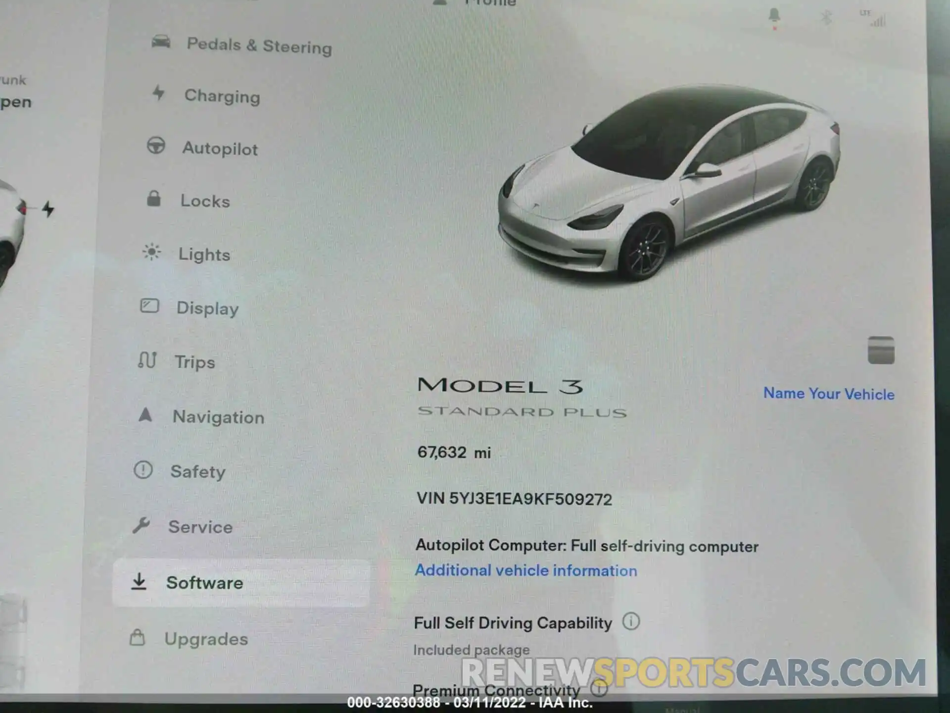 7 Photograph of a damaged car 5YJ3E1EA9KF509272 TESLA MODEL 3 2019