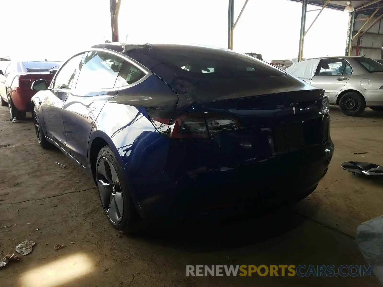 3 Photograph of a damaged car 5YJ3E1EAXKF190464 TESLA MODEL 3 2019